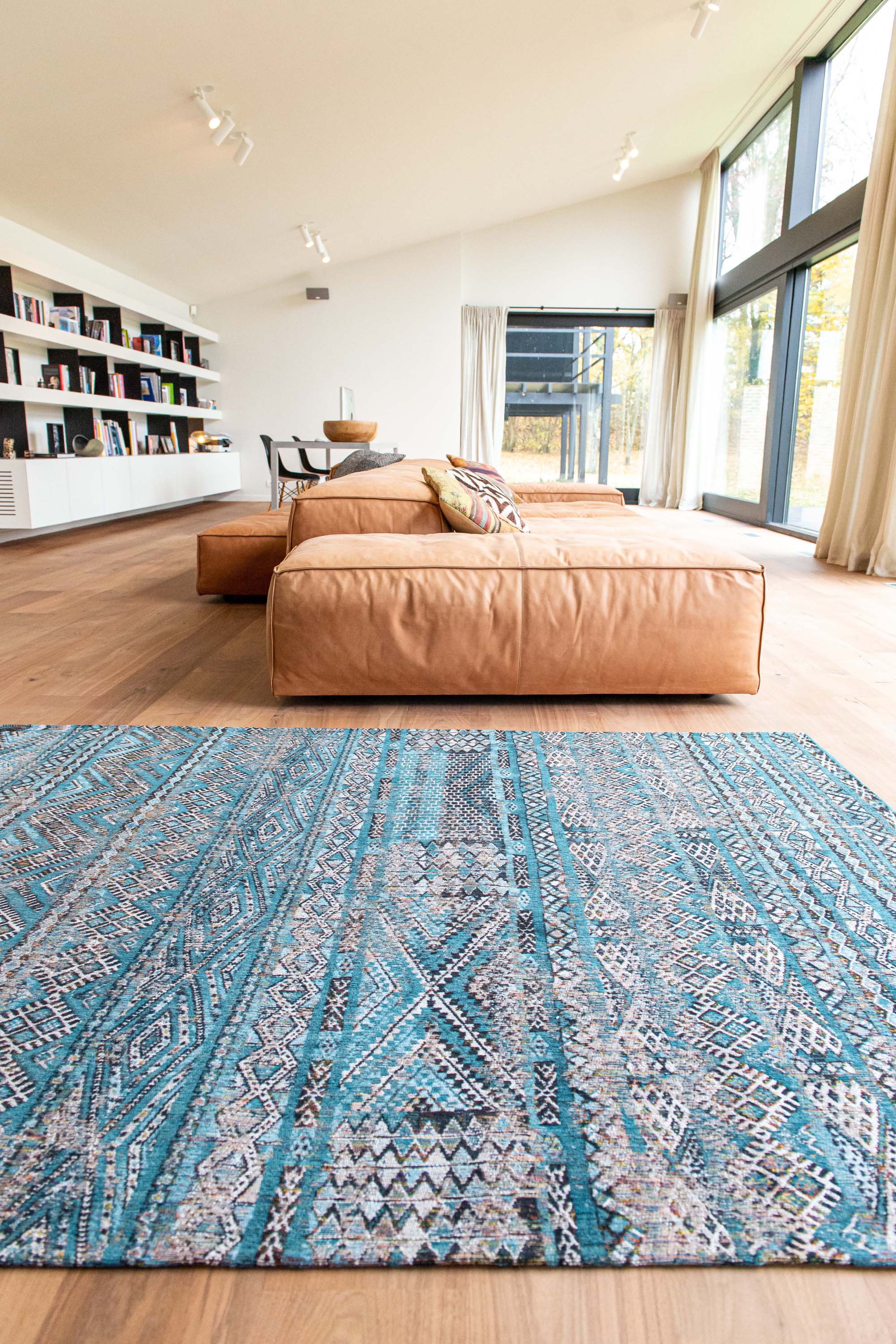 Louis De Poortere Antiquarian Kilim Zenmuri Blue Rug | Ireland