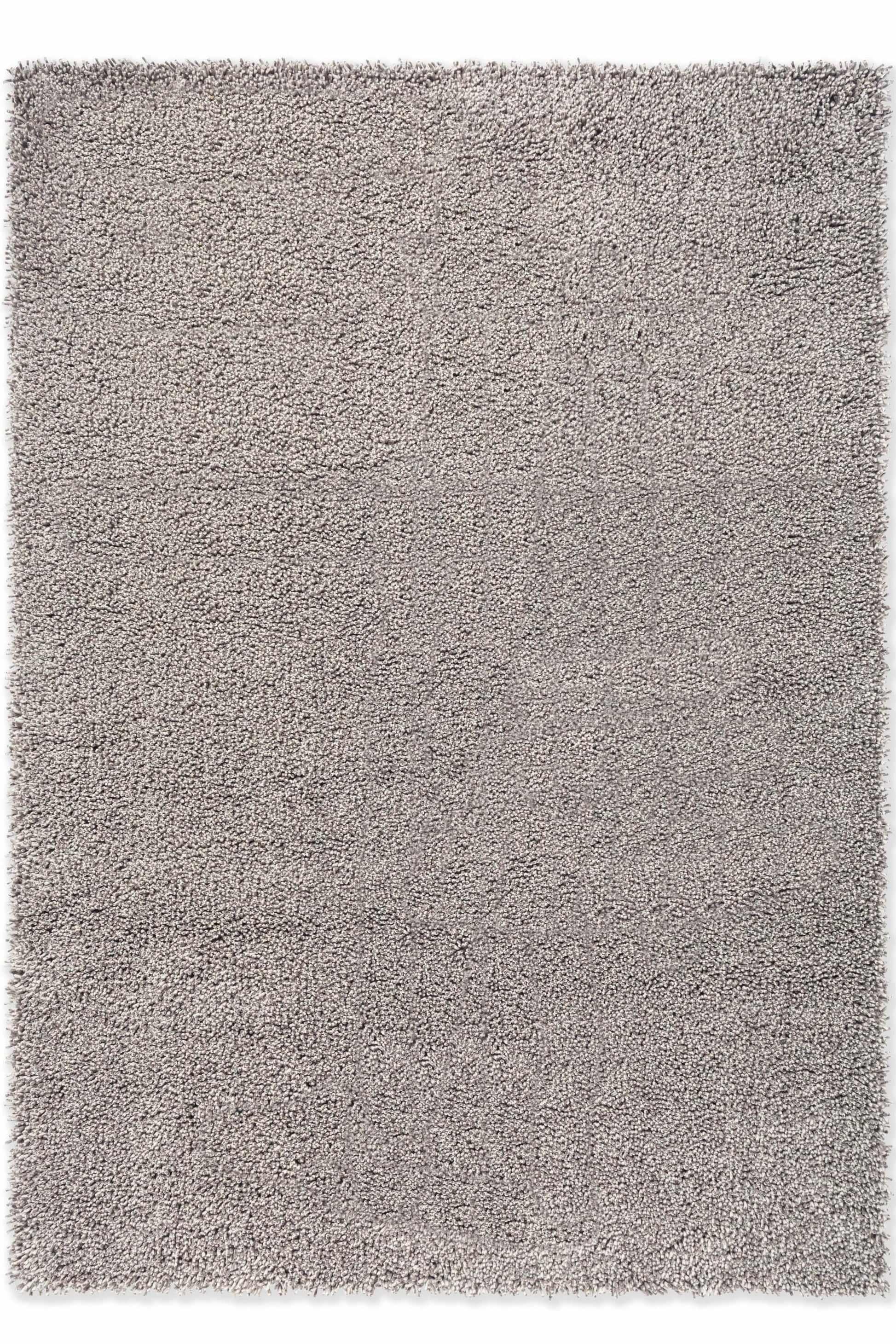 Plain dark grey rug with shaggy pile