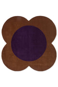 Orla Kiely Flower Spot Chestnut/Violet Circle 158401