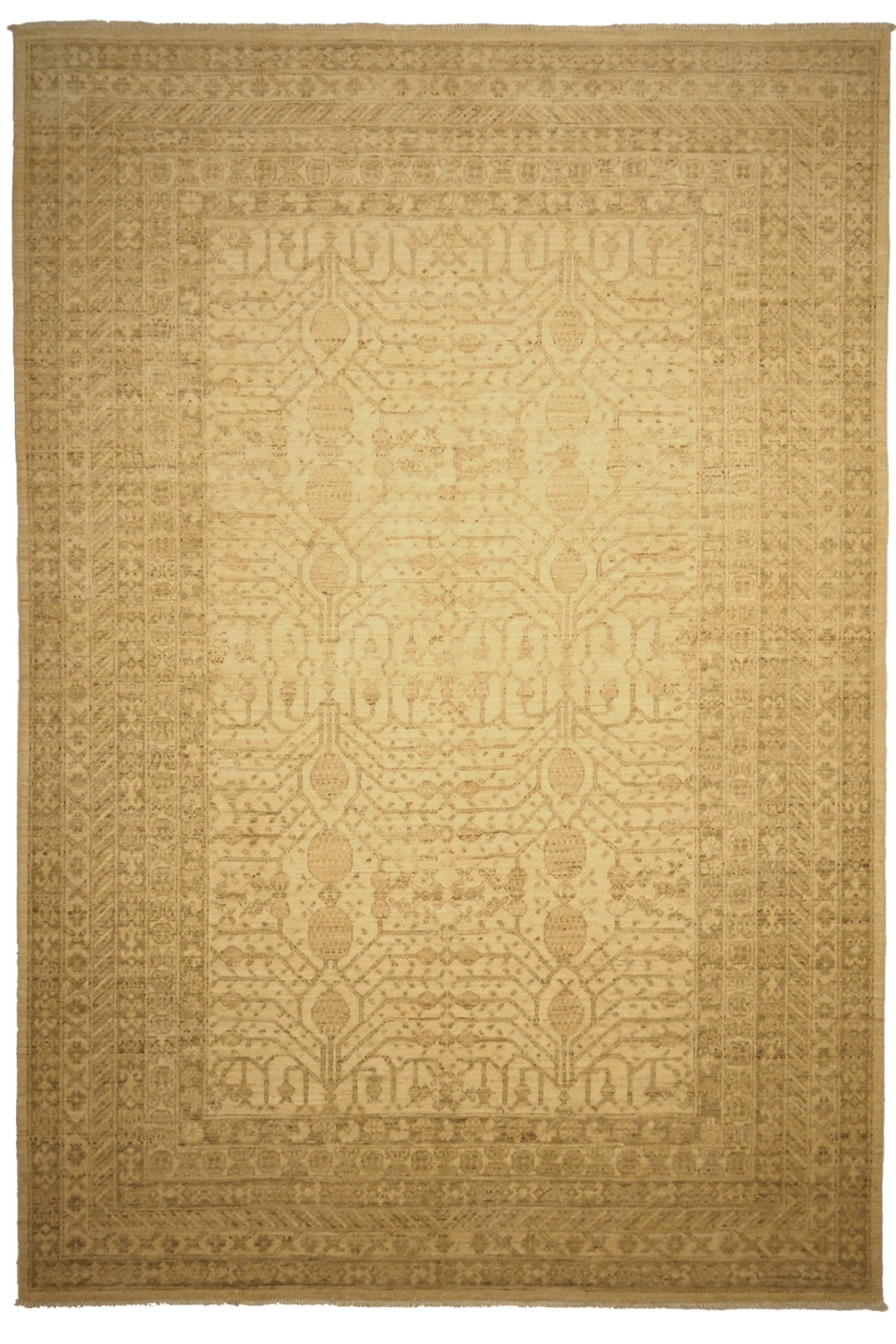 Luxury gold authentic Persian rug
