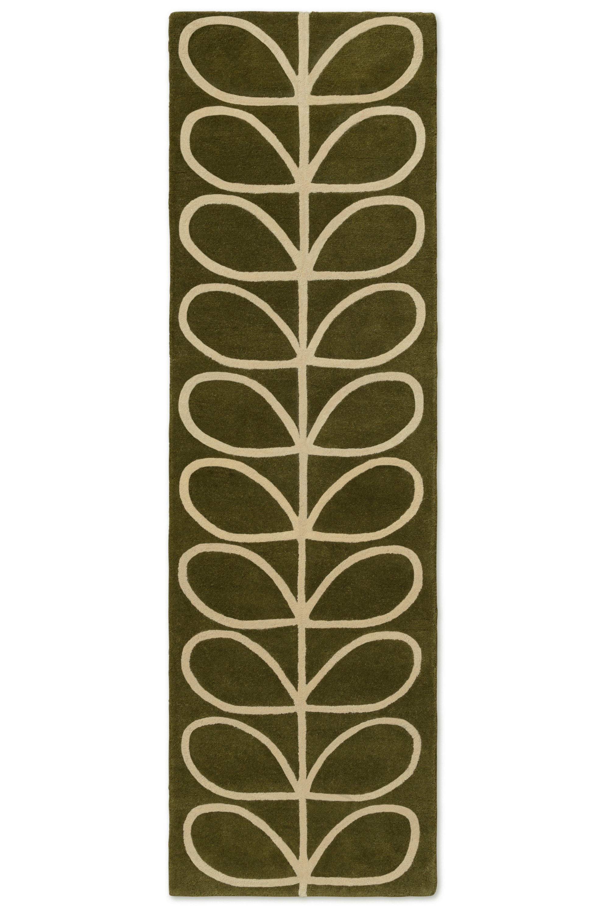 Orla Kiely Linear Stem Runner Olive 60501