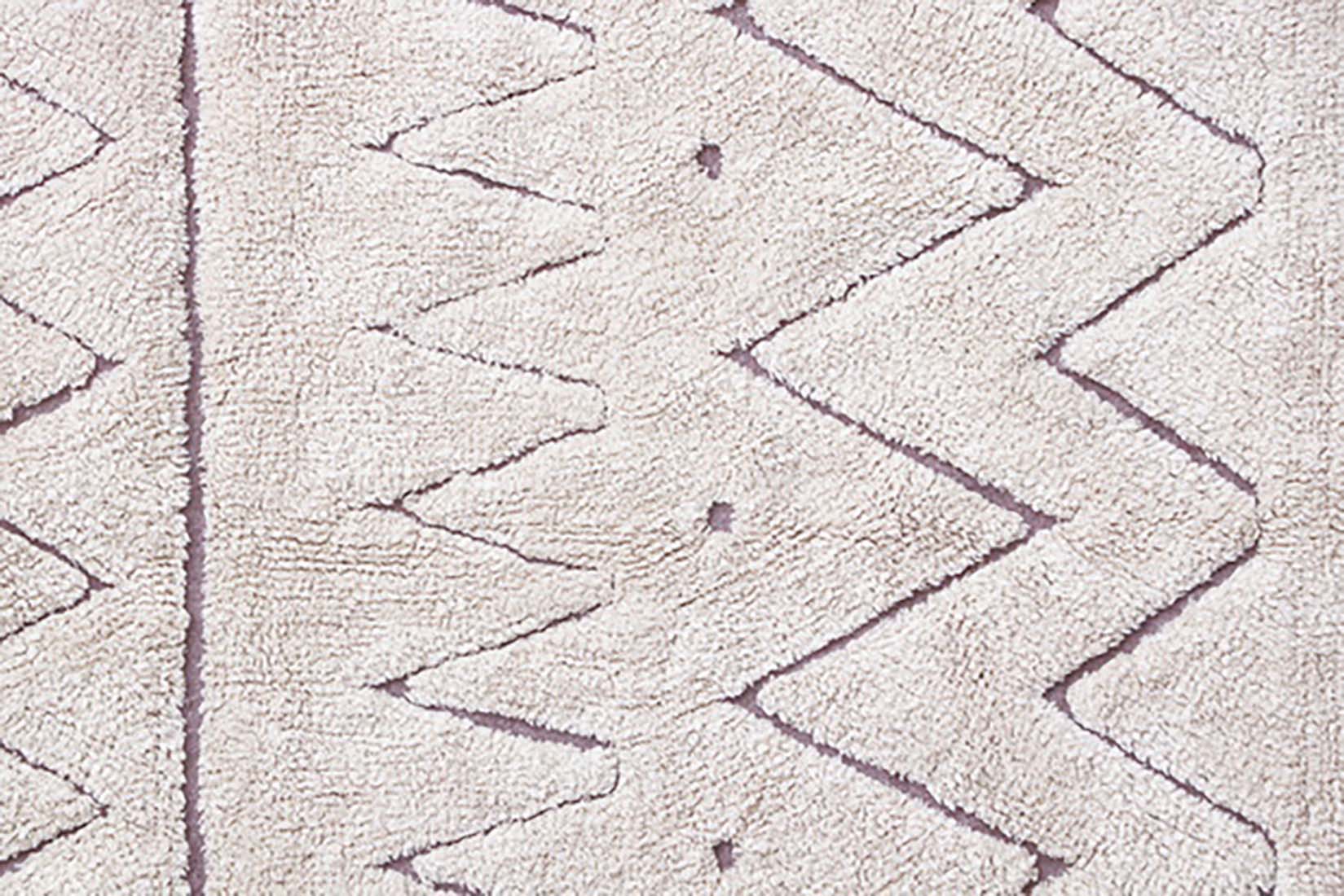 natural aztec print childrens rug
