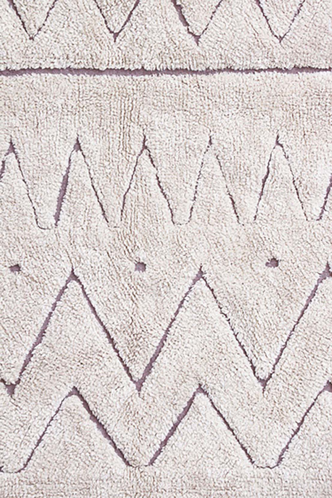 natural aztec print childrens rug
