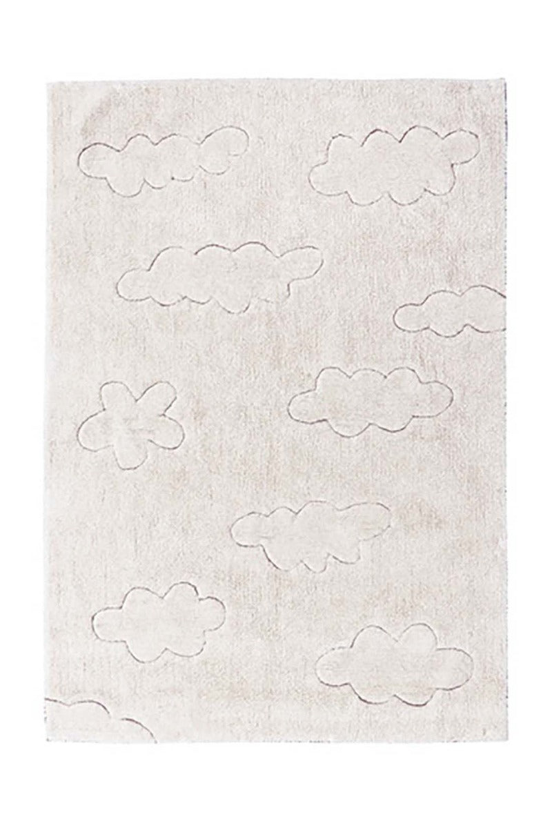 natural cloud design childrens rug
