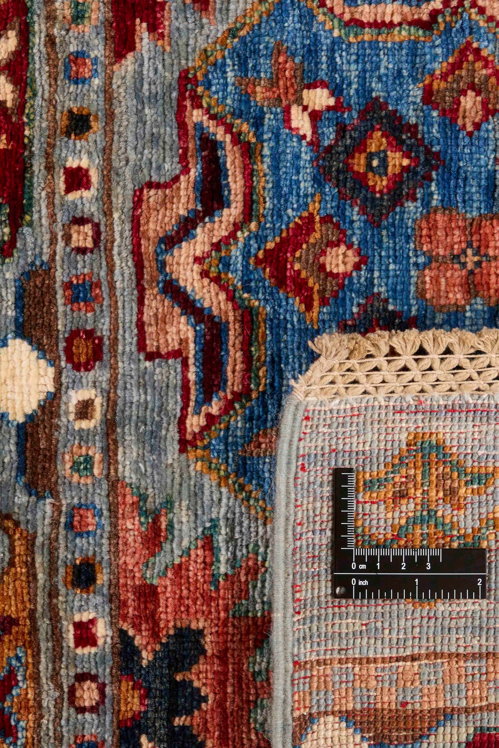 Traditional Shall runner with multicolour pattern