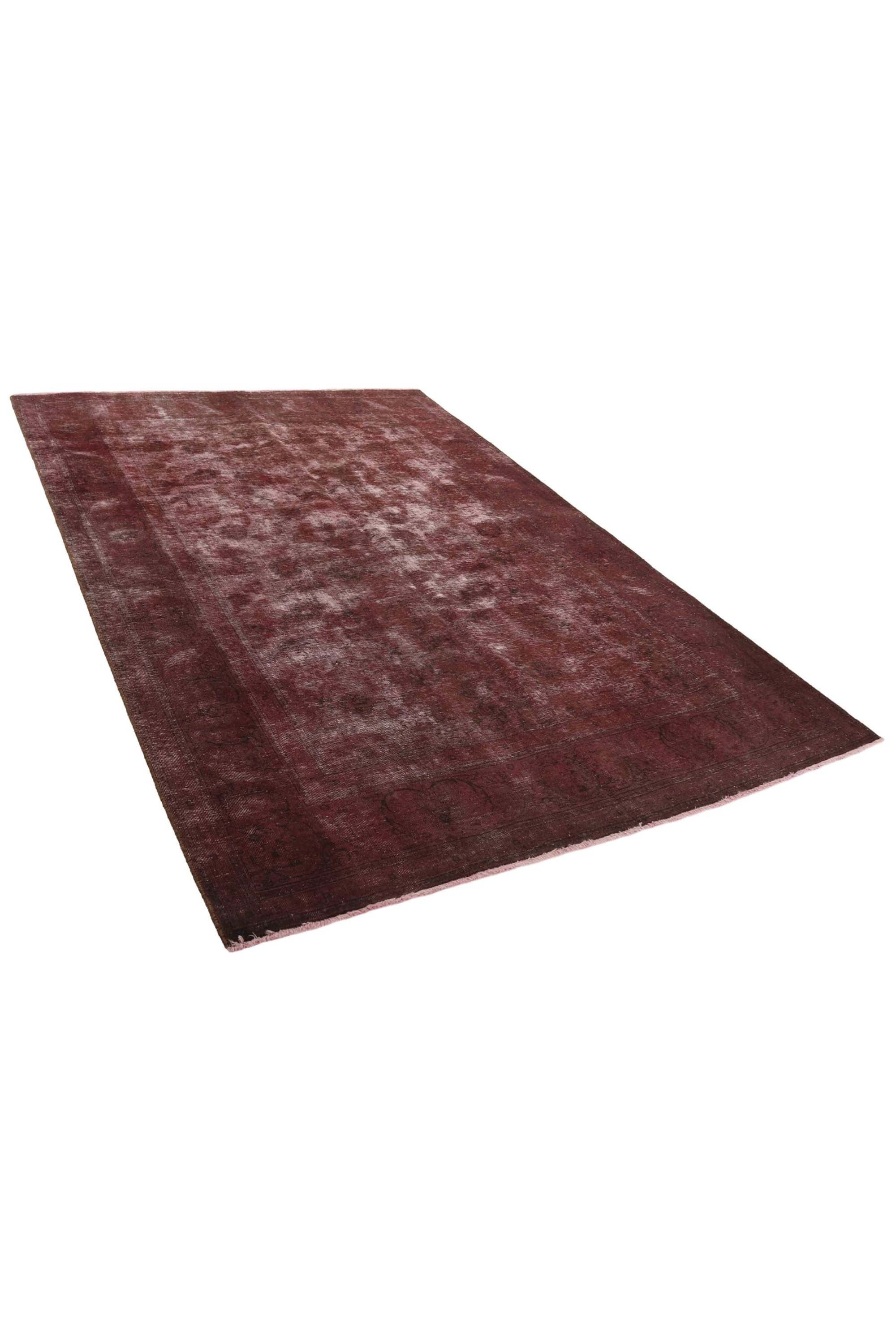 Wine coloured vintage Persian rug