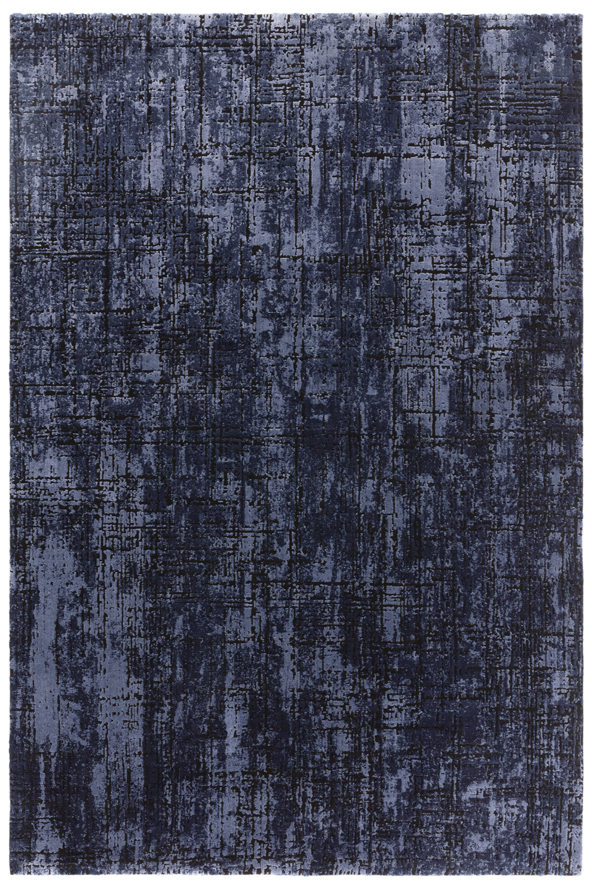 kuza abstract navy area rug 