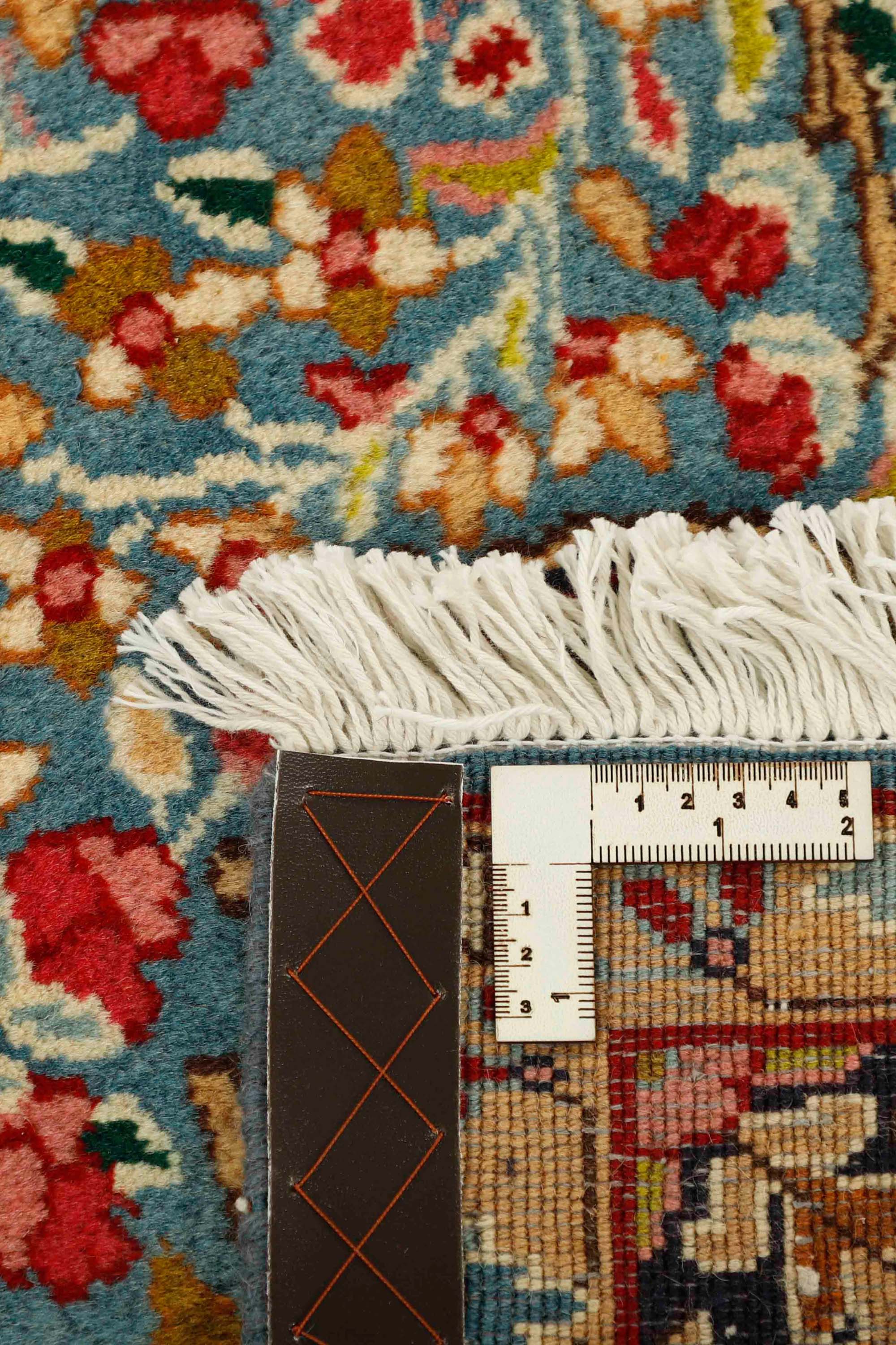Luxury multicolour traditional Kerman rug