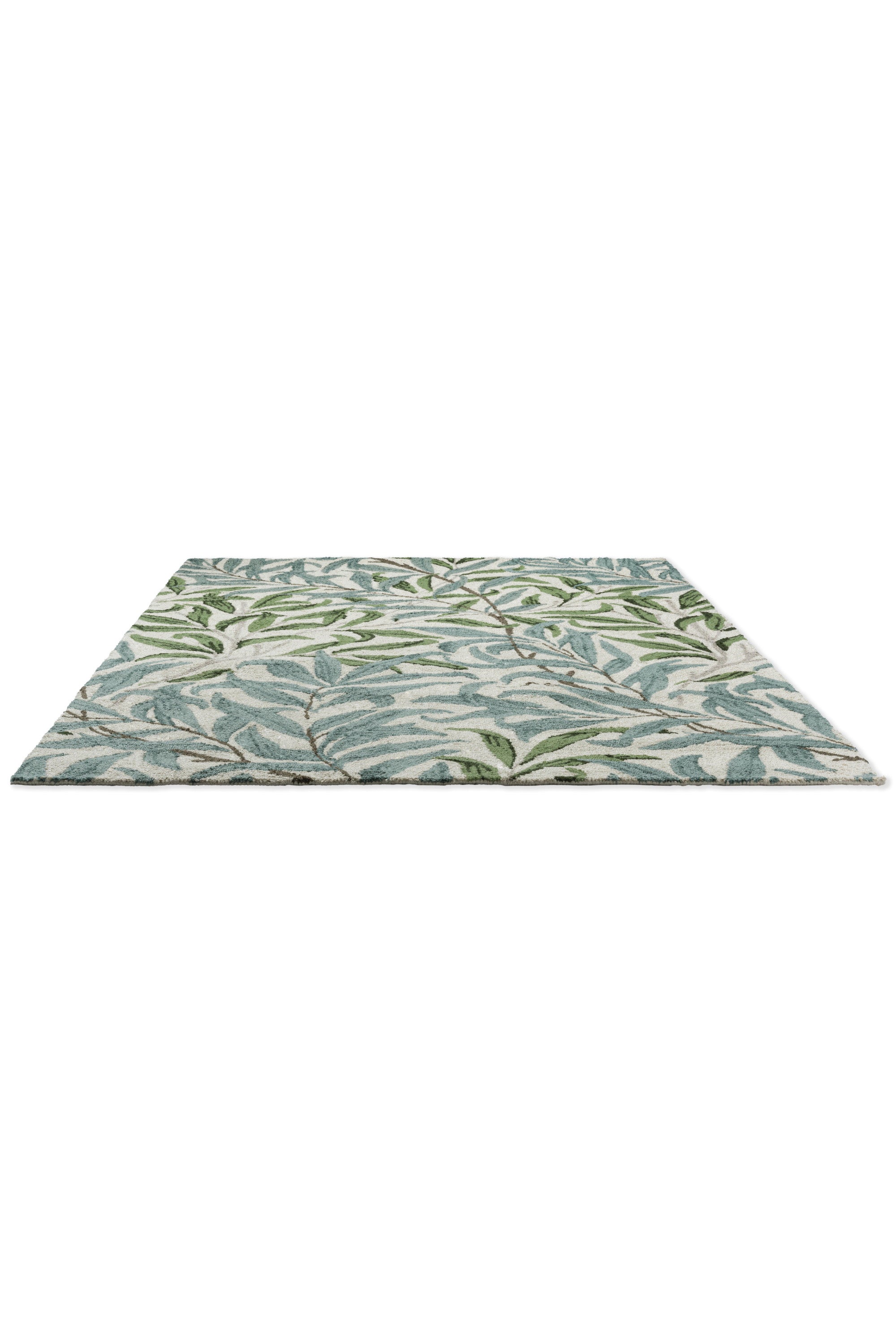 blue indoor/outdoor rug with floral pattern