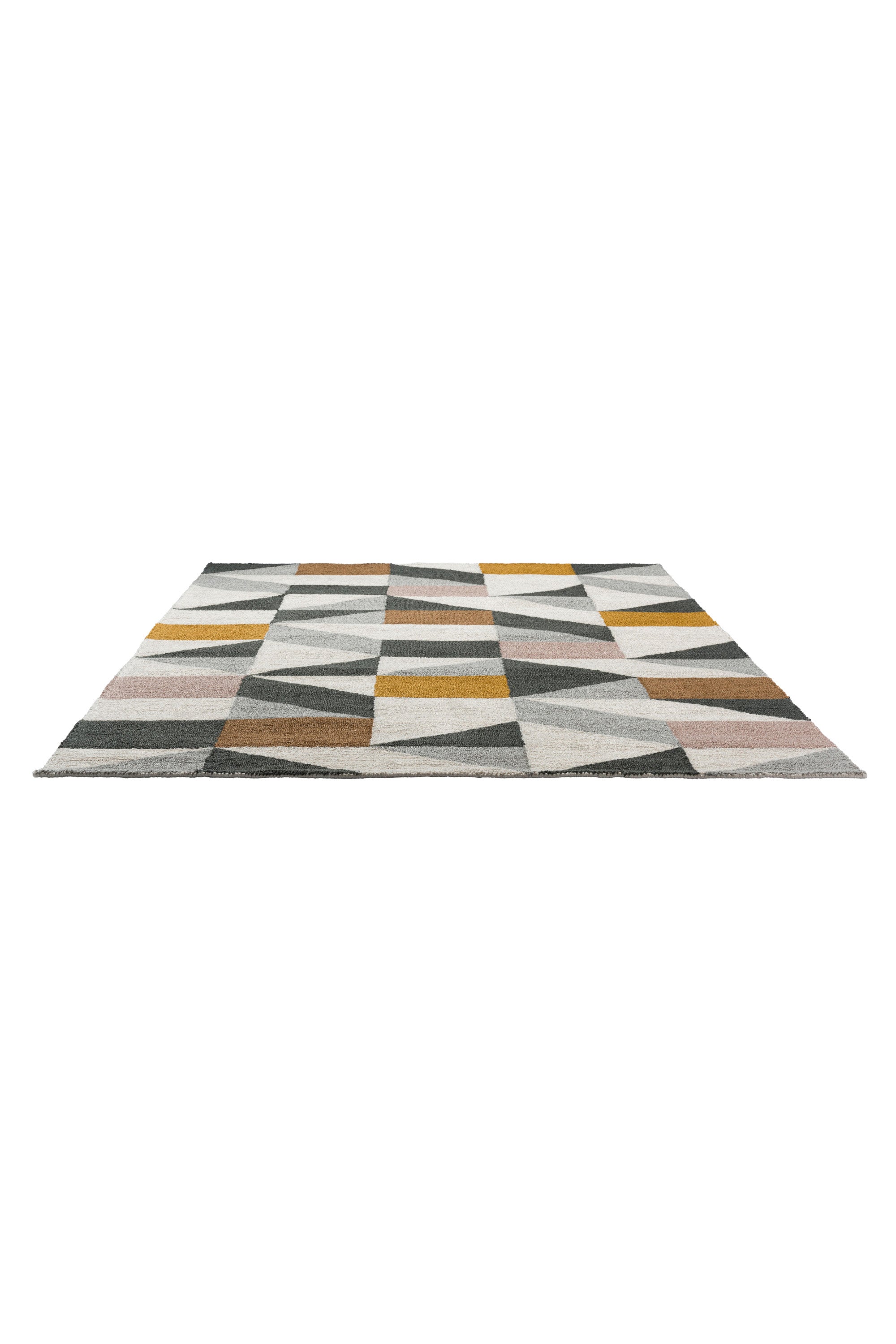 Modern multicolour geometric rug