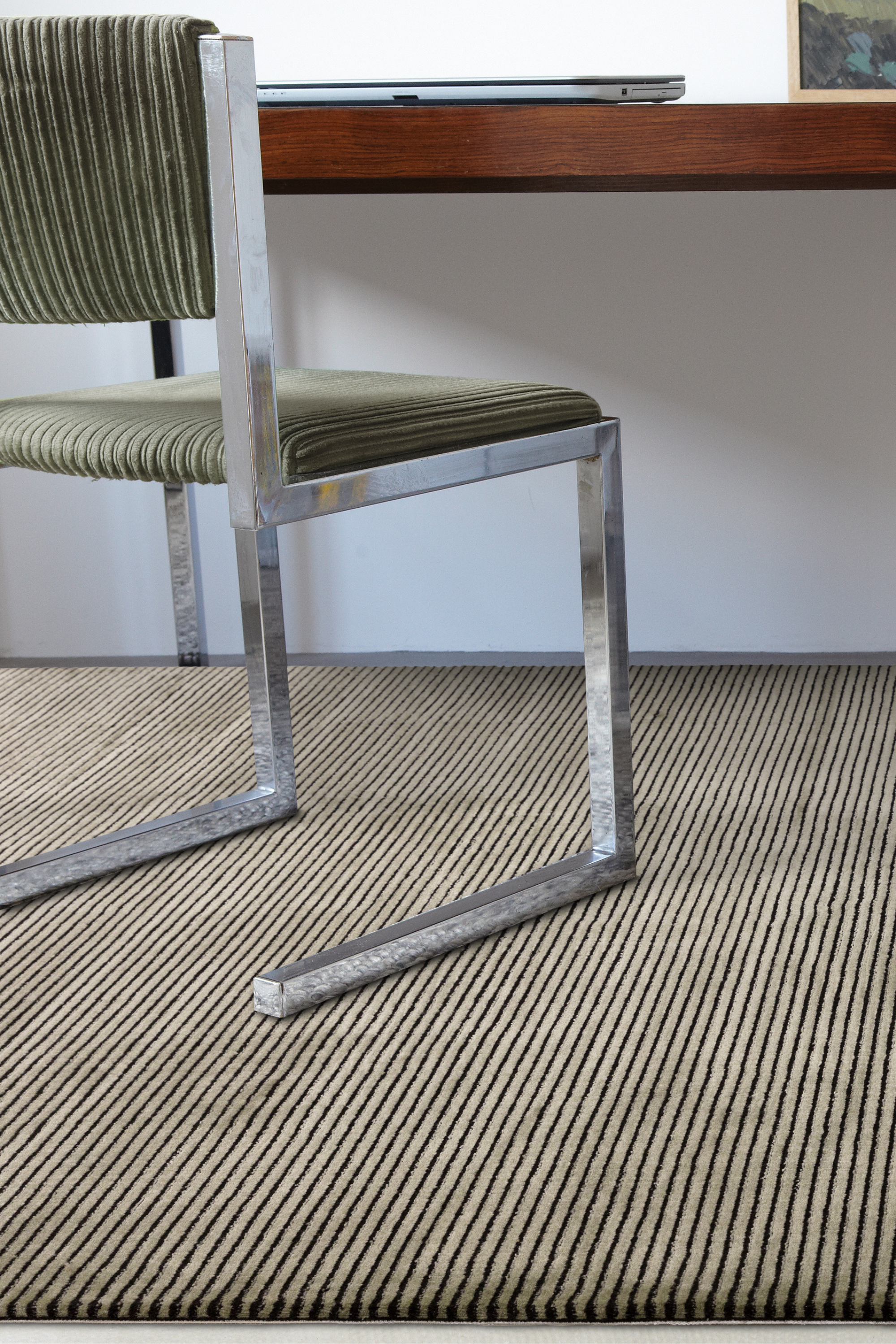 Kuza Plain Stripe Khaki