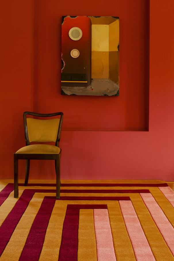 Tekla Labyrinth Coral Pink