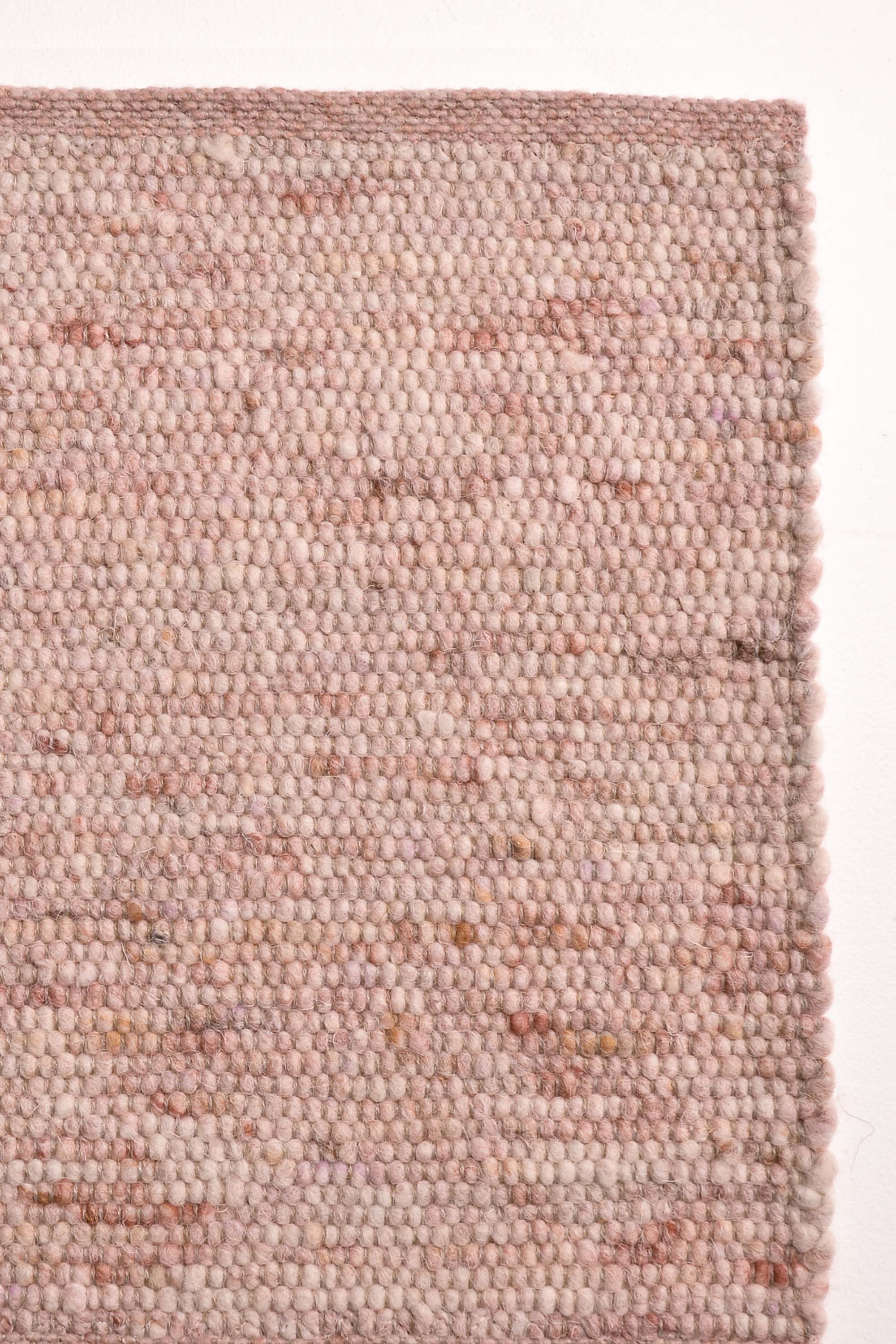 Pink luxury plain handwoven rug