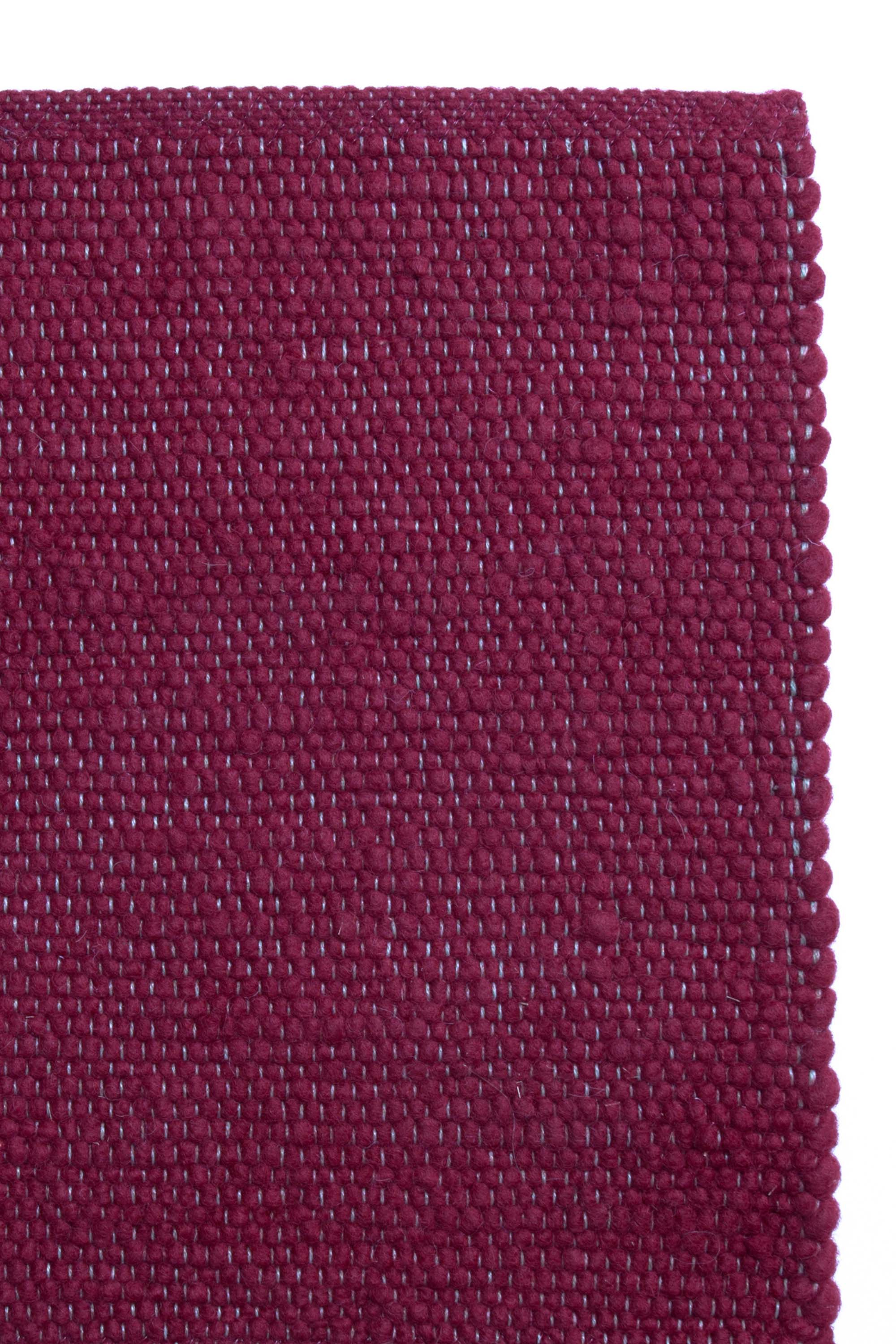 Purple luxury plain handwoven rug