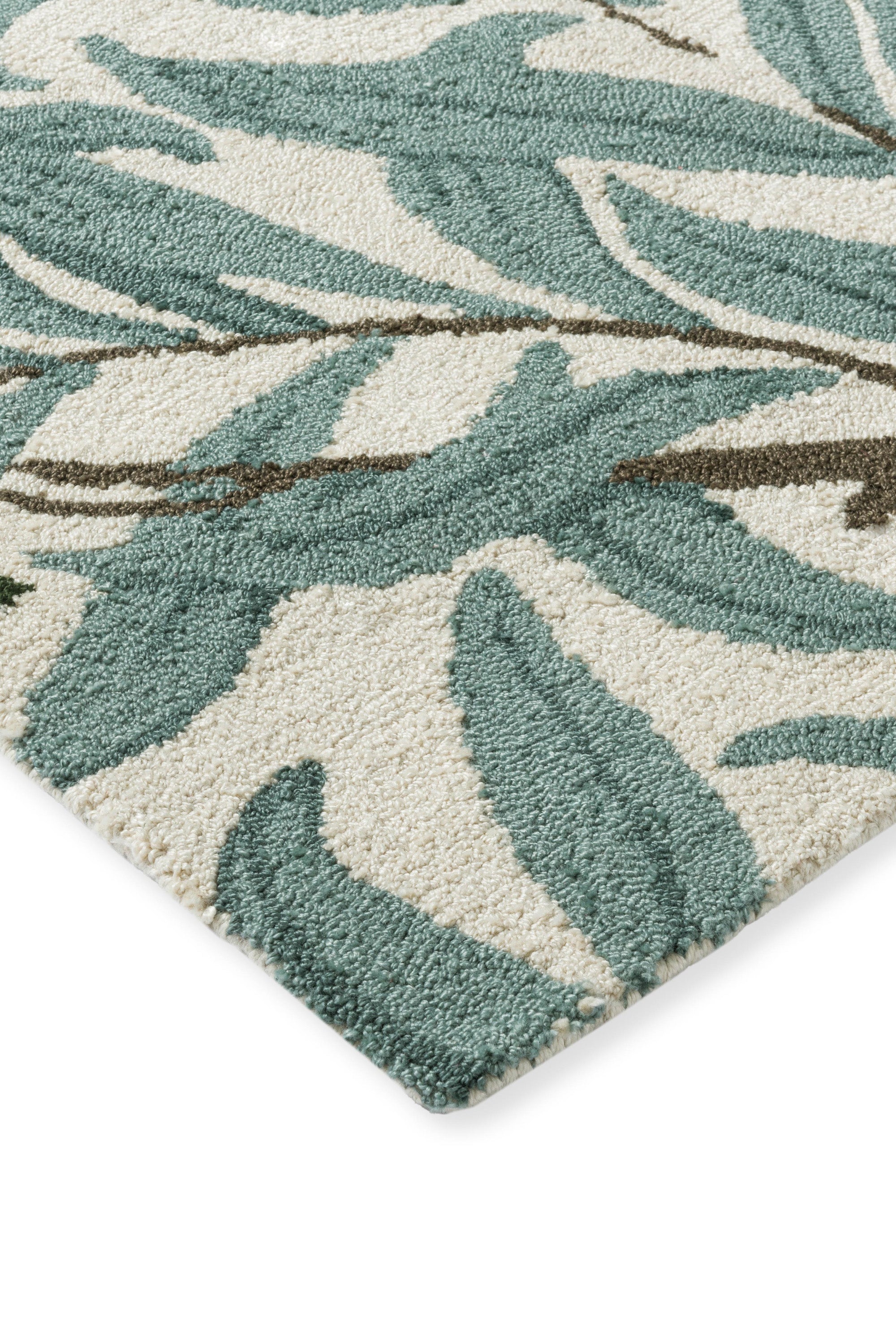 blue indoor/outdoor rug with floral pattern