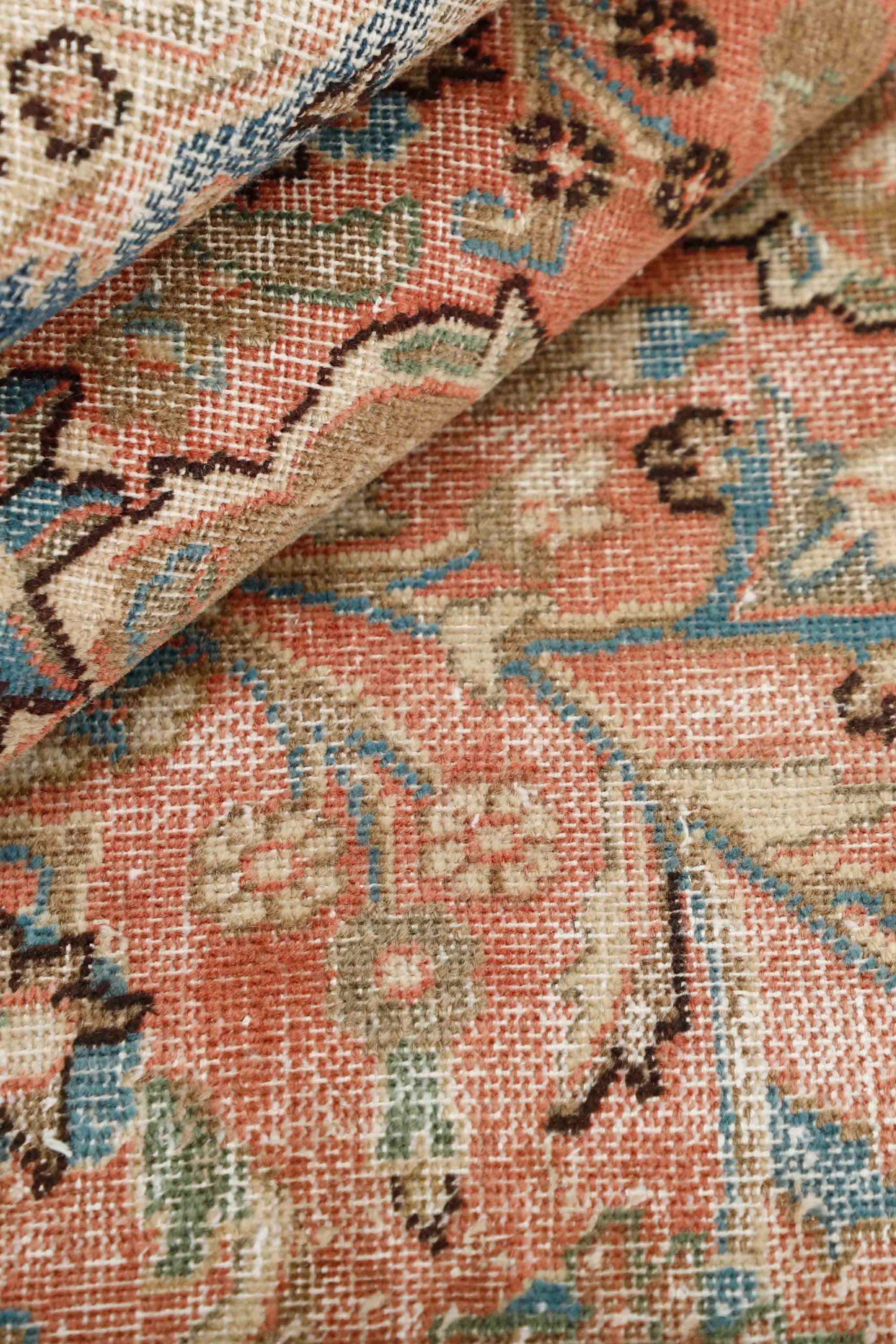 Luxury Vintage Royal Fine bordered rug