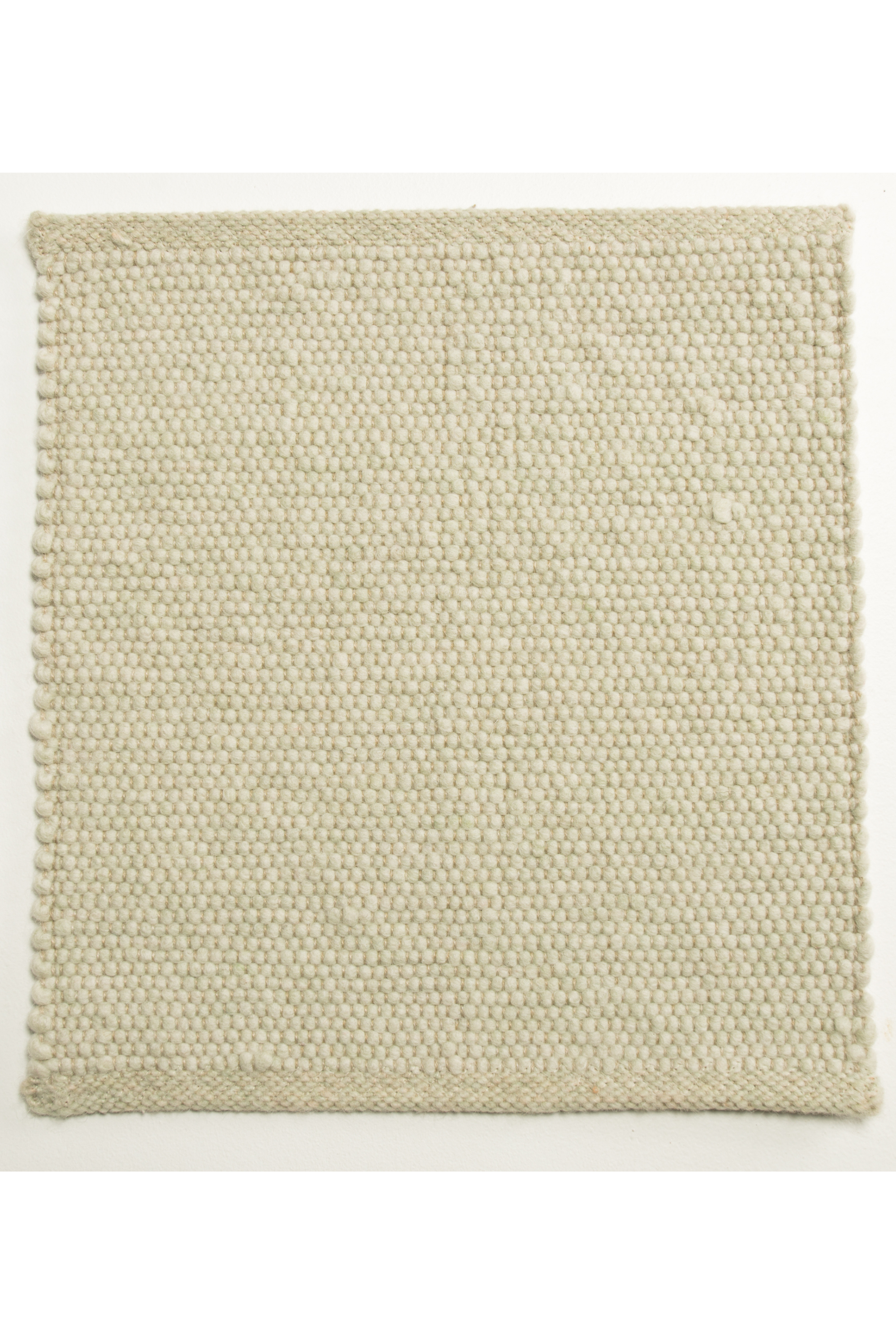 Green luxury plain handwoven rug