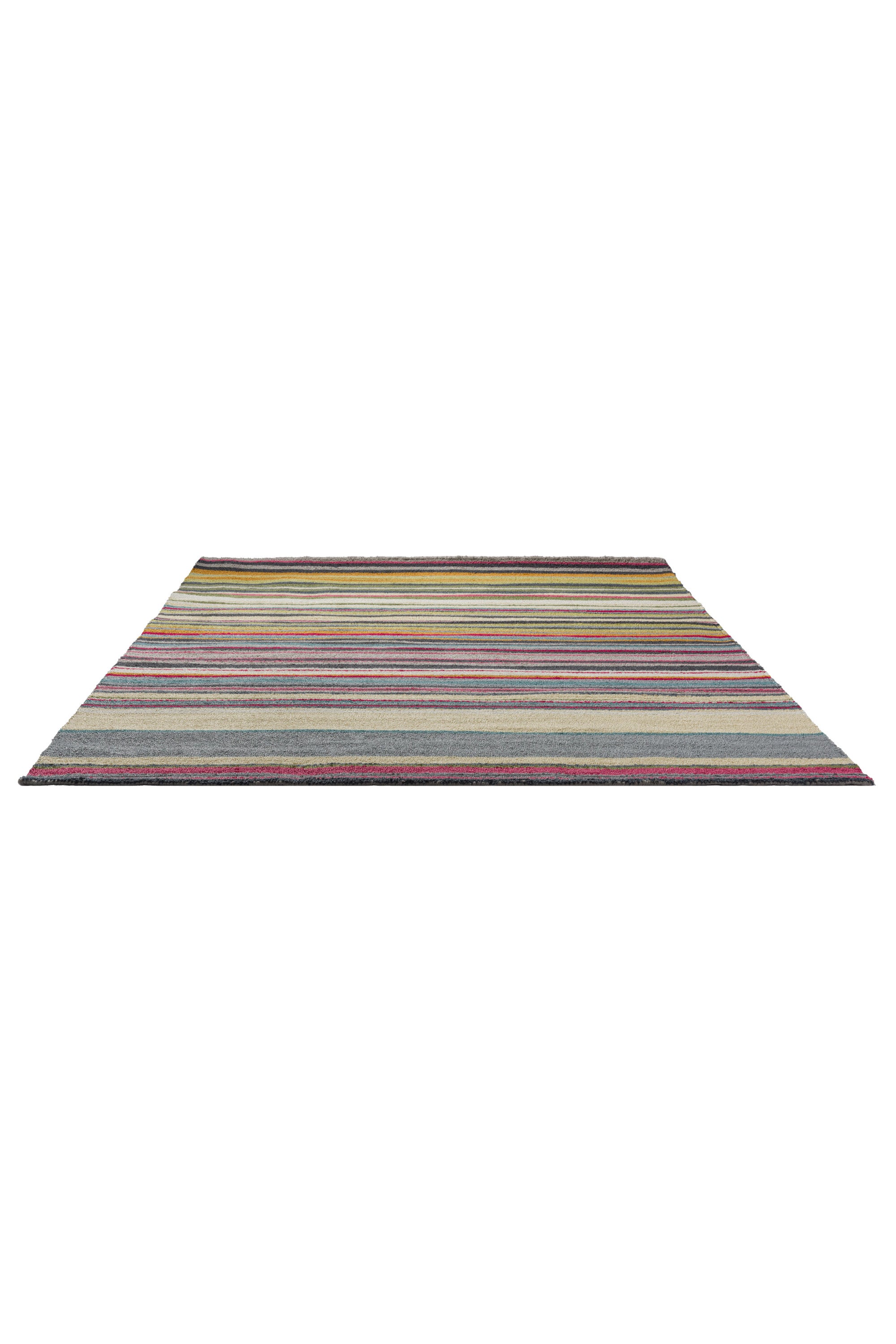 multicolour striped indoor/outdoor rug