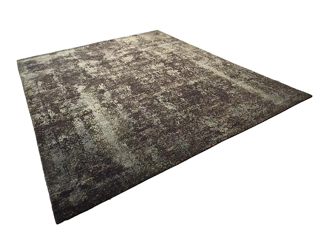 grey and beige abstract area rug