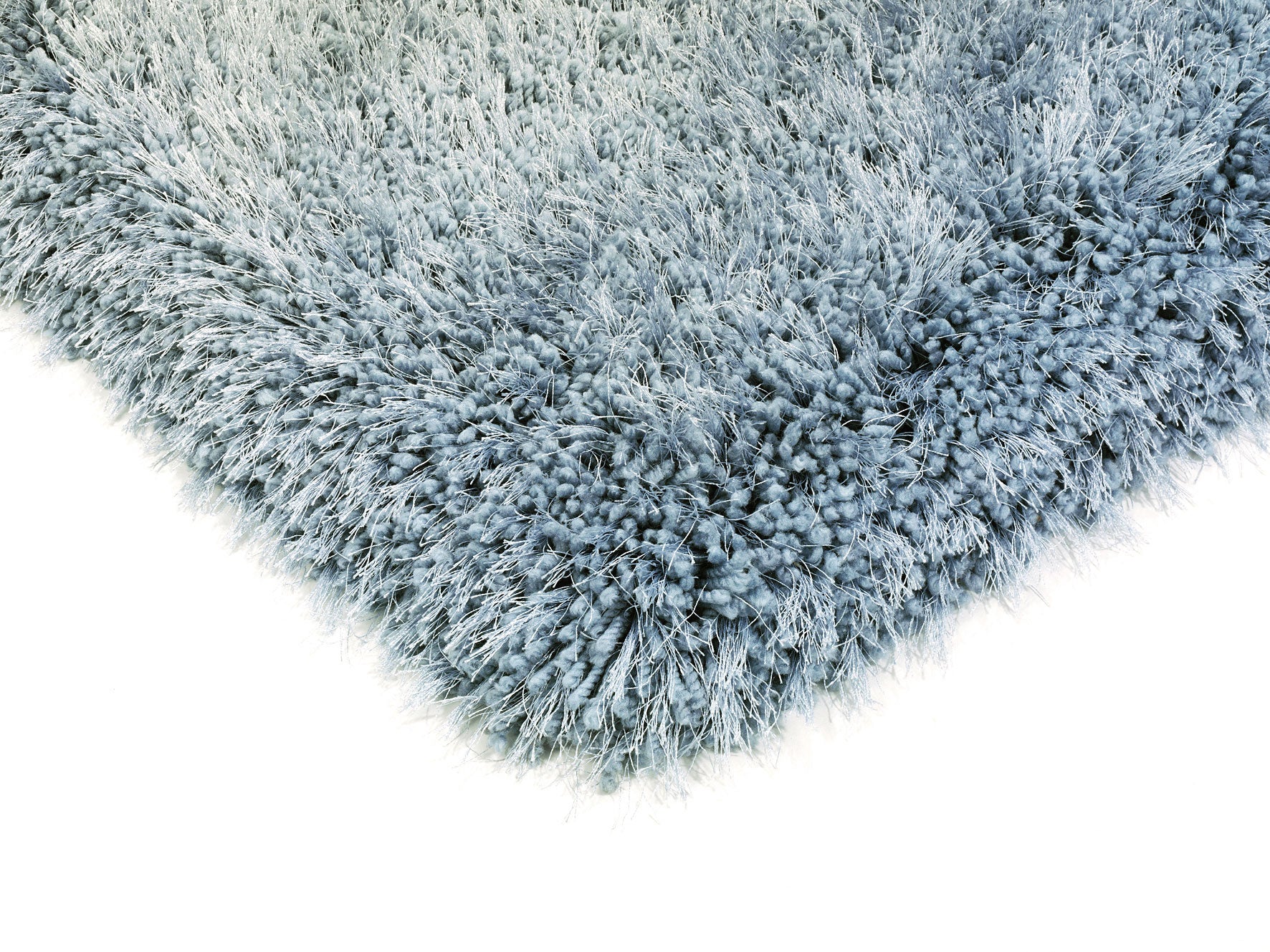blue shagpile rug