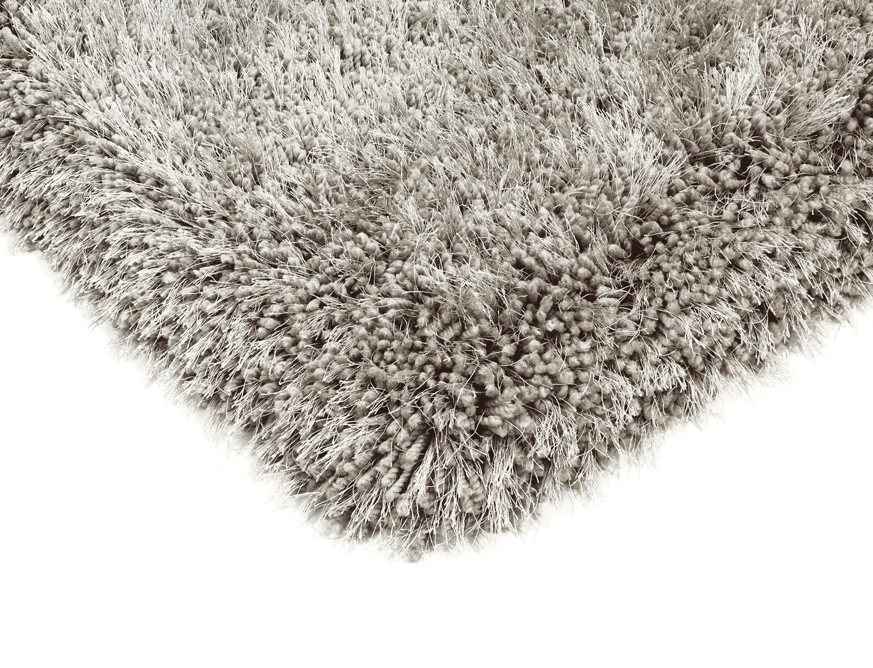 silver shagpile rug