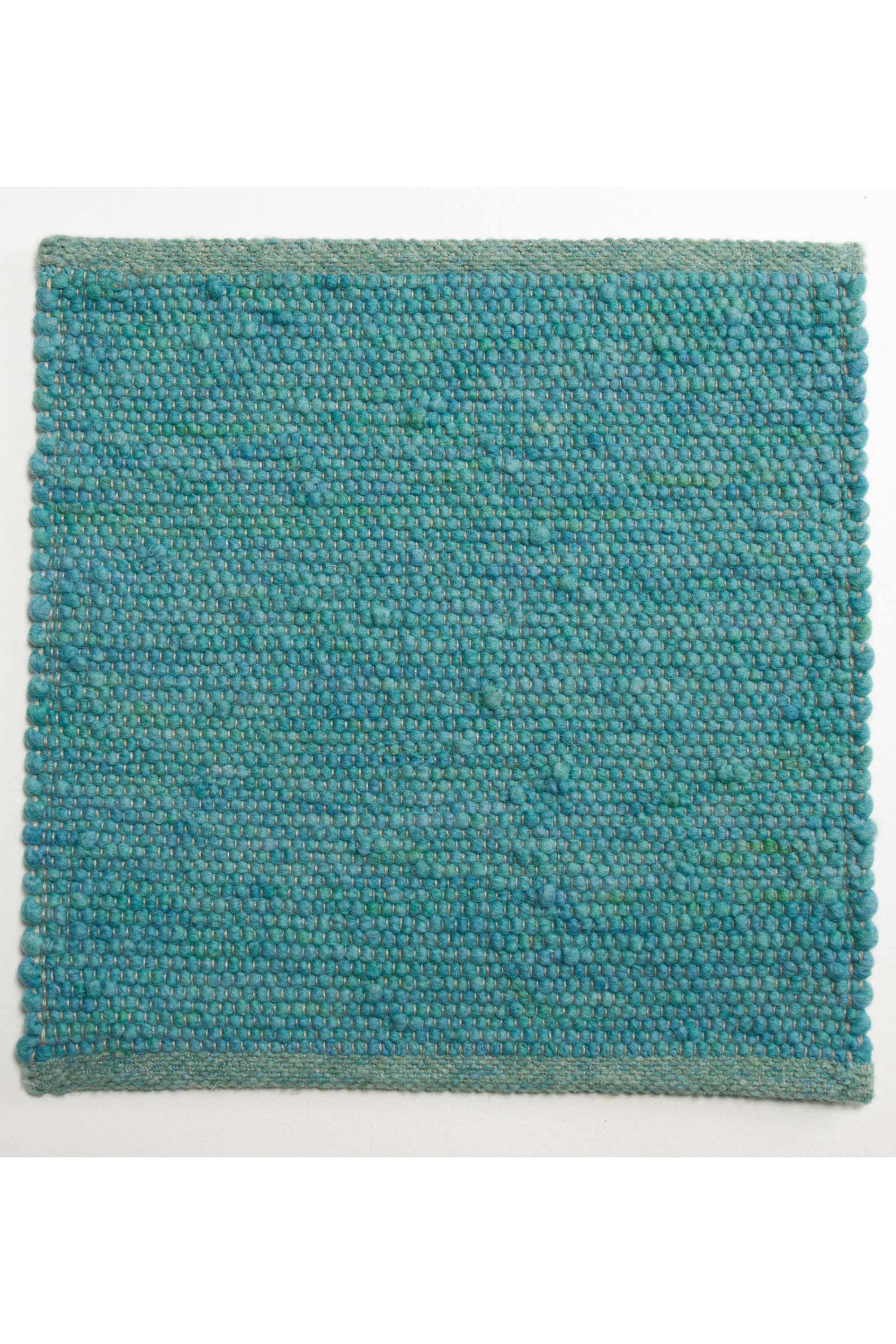 Blue luxury plain handwoven rug