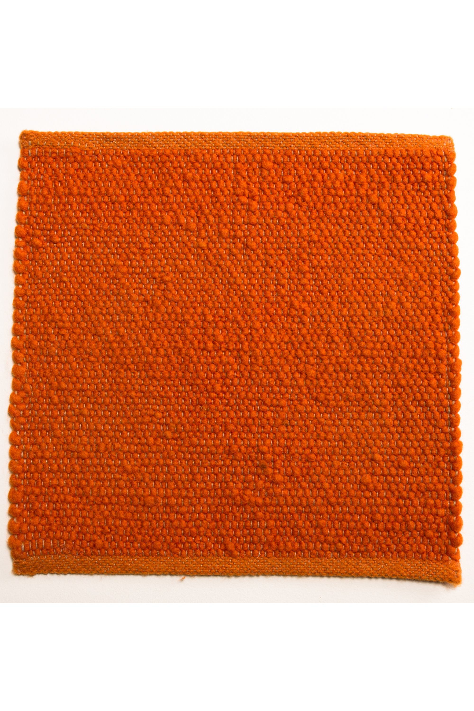 Orange luxury plain handwoven rug