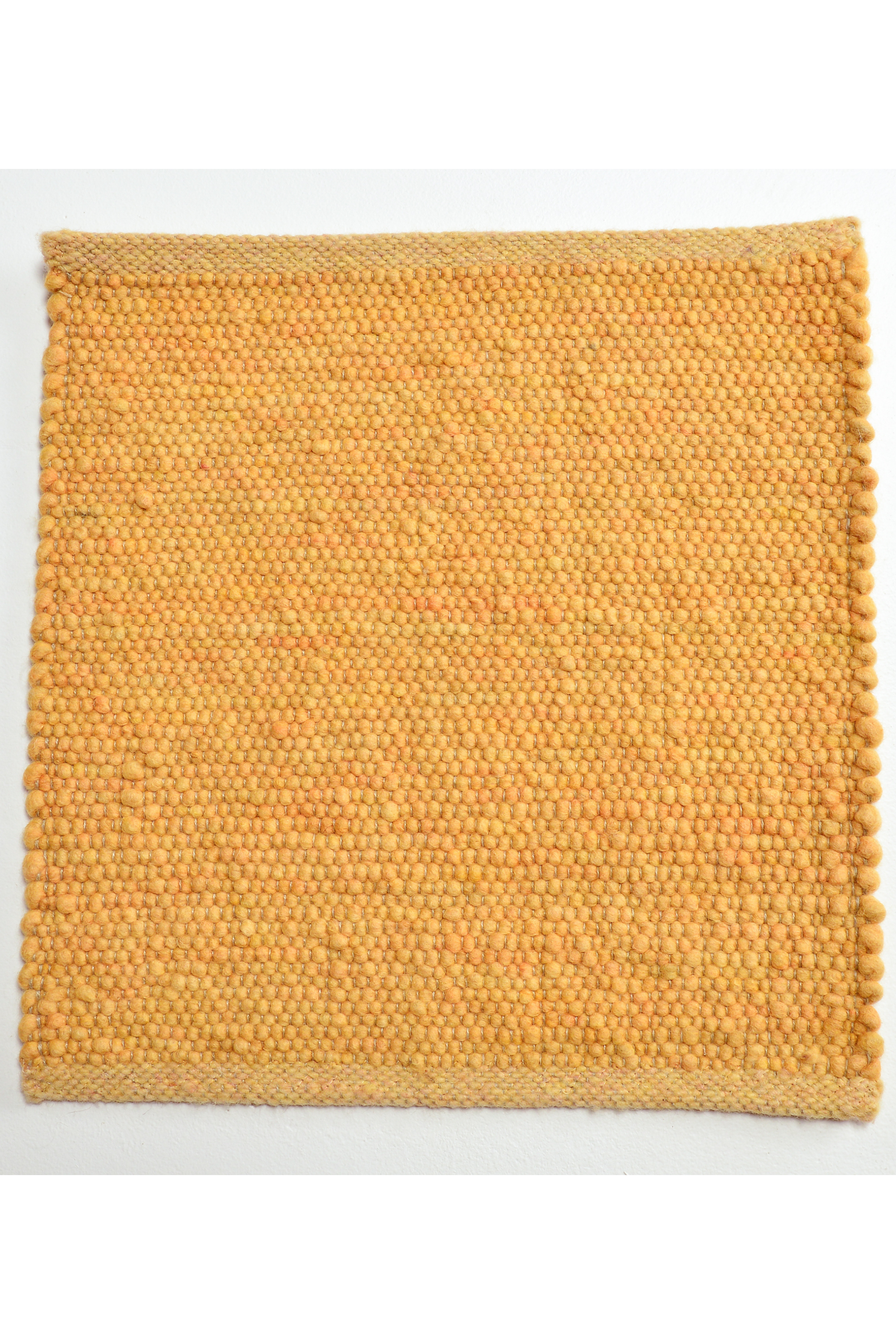Yellow luxury plain handwoven rug