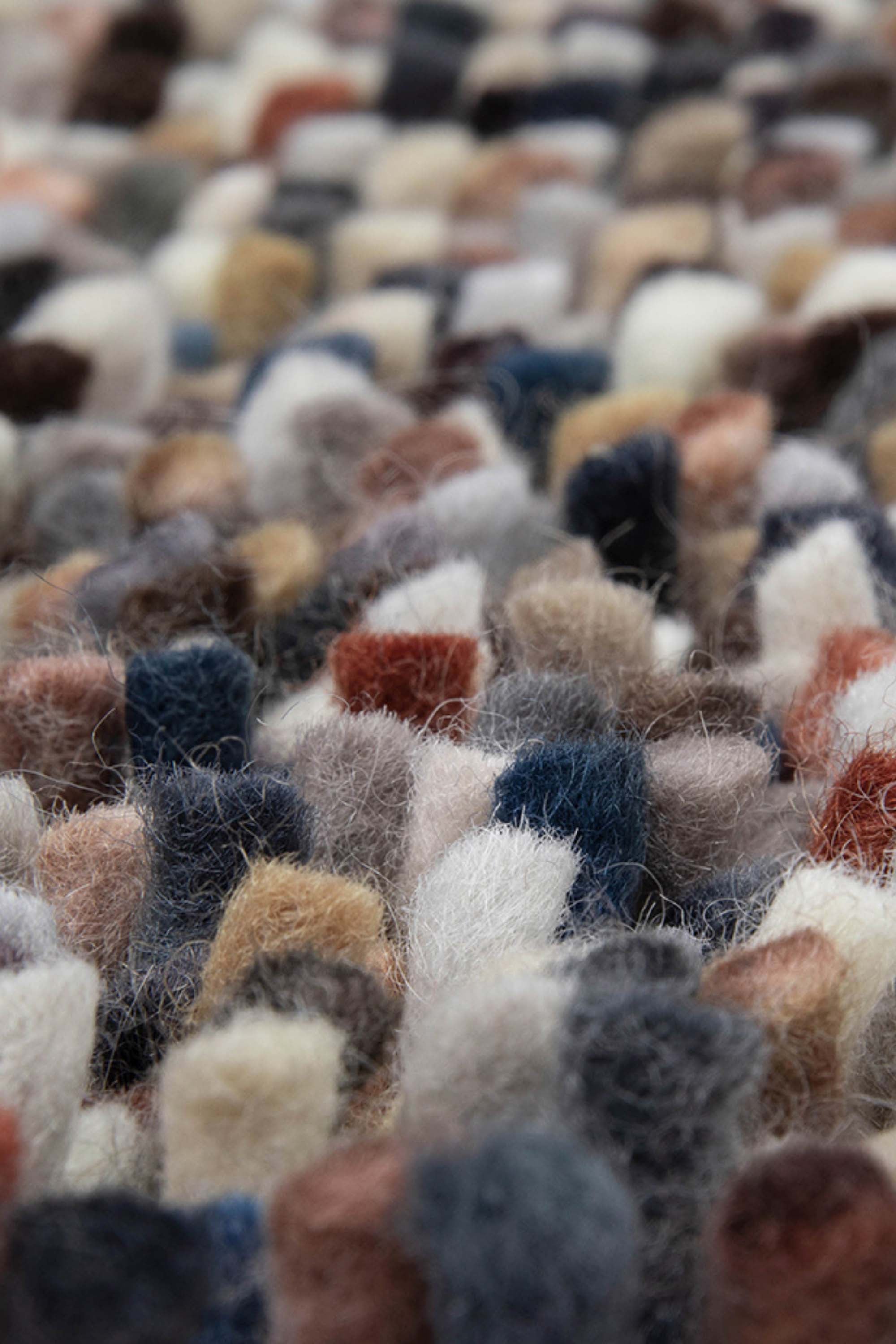 multicolour brink and campman shagpile wool rug