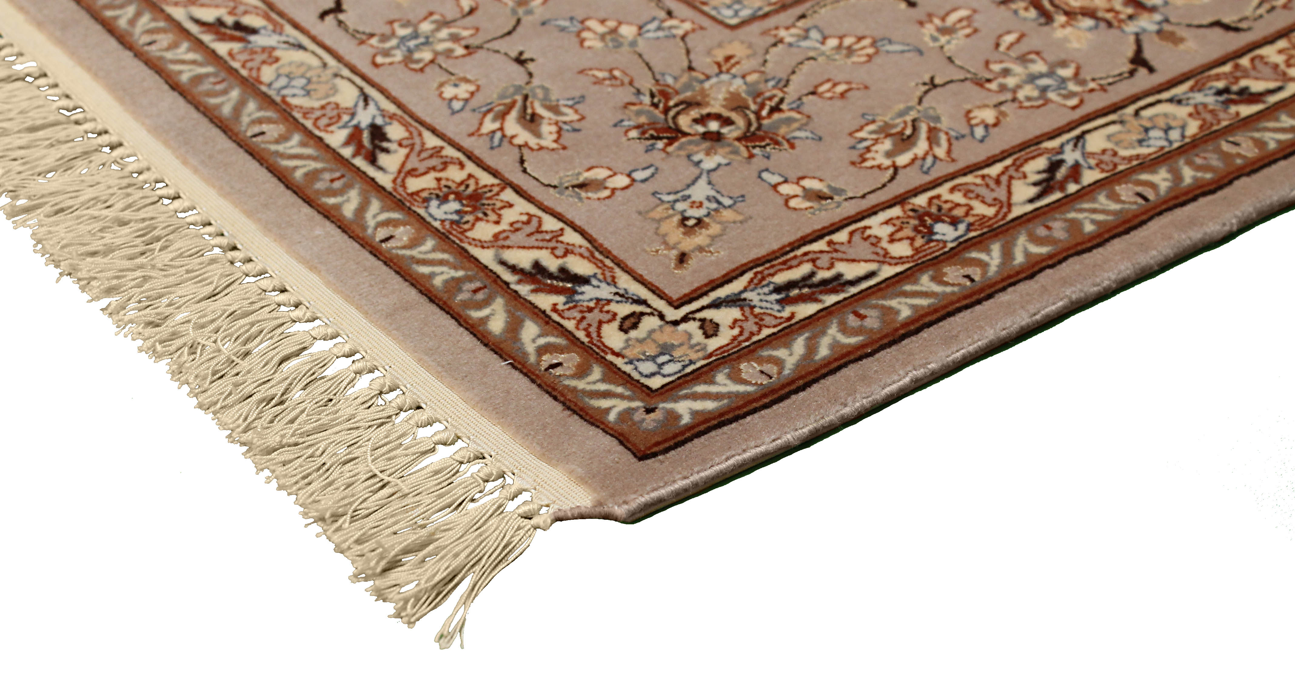 beige persian rug with traditional pattern
