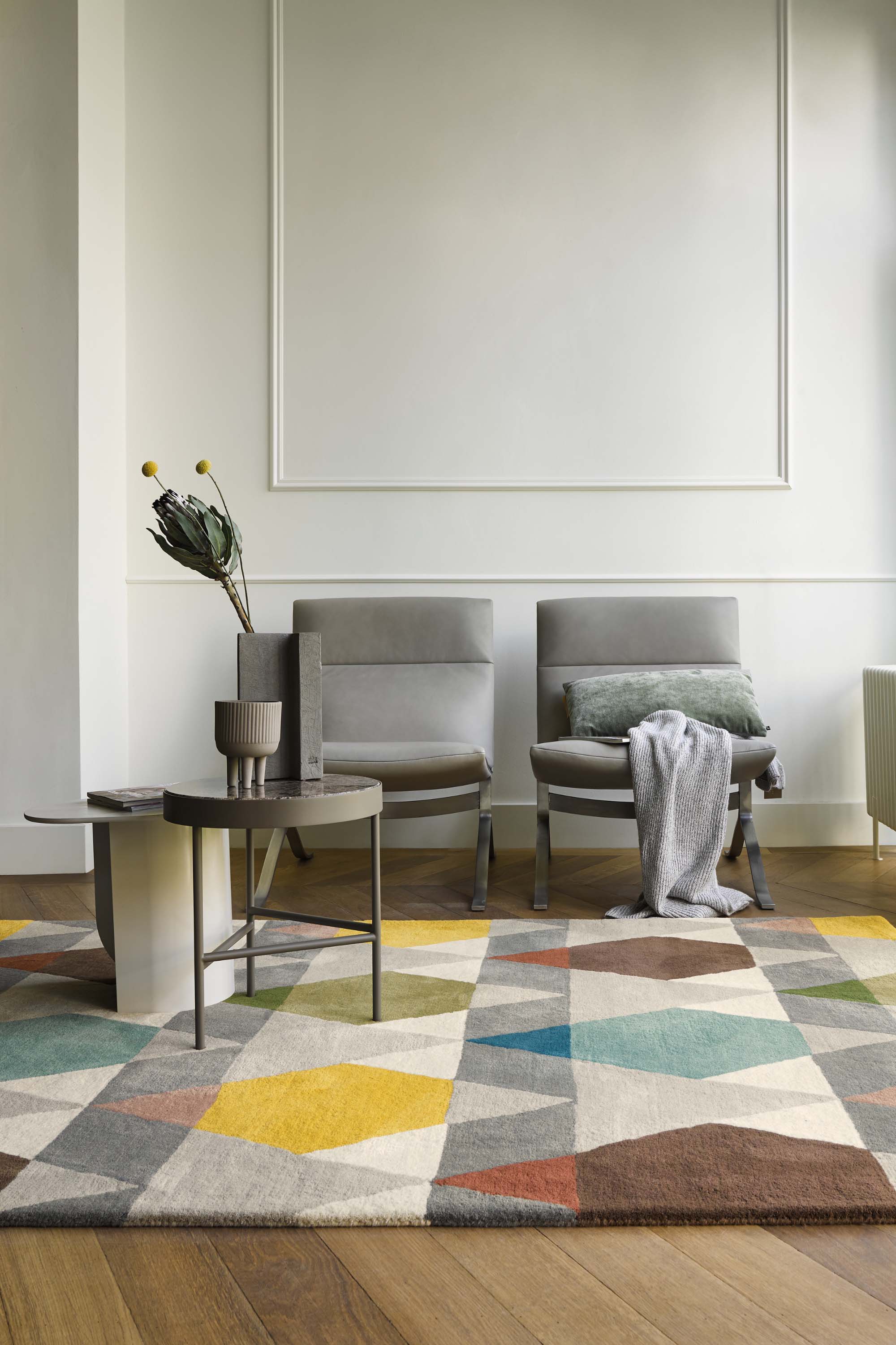 multicolour geometric brink & campman rug