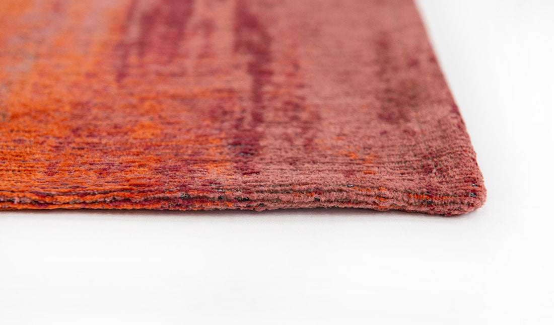  pink and orange abstract rug