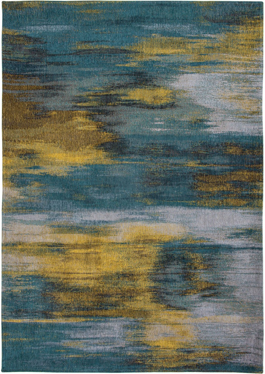 Louis De Poortere Atlantic Monetti Nymphea Blue Rug | Rugs.ie, Ireland