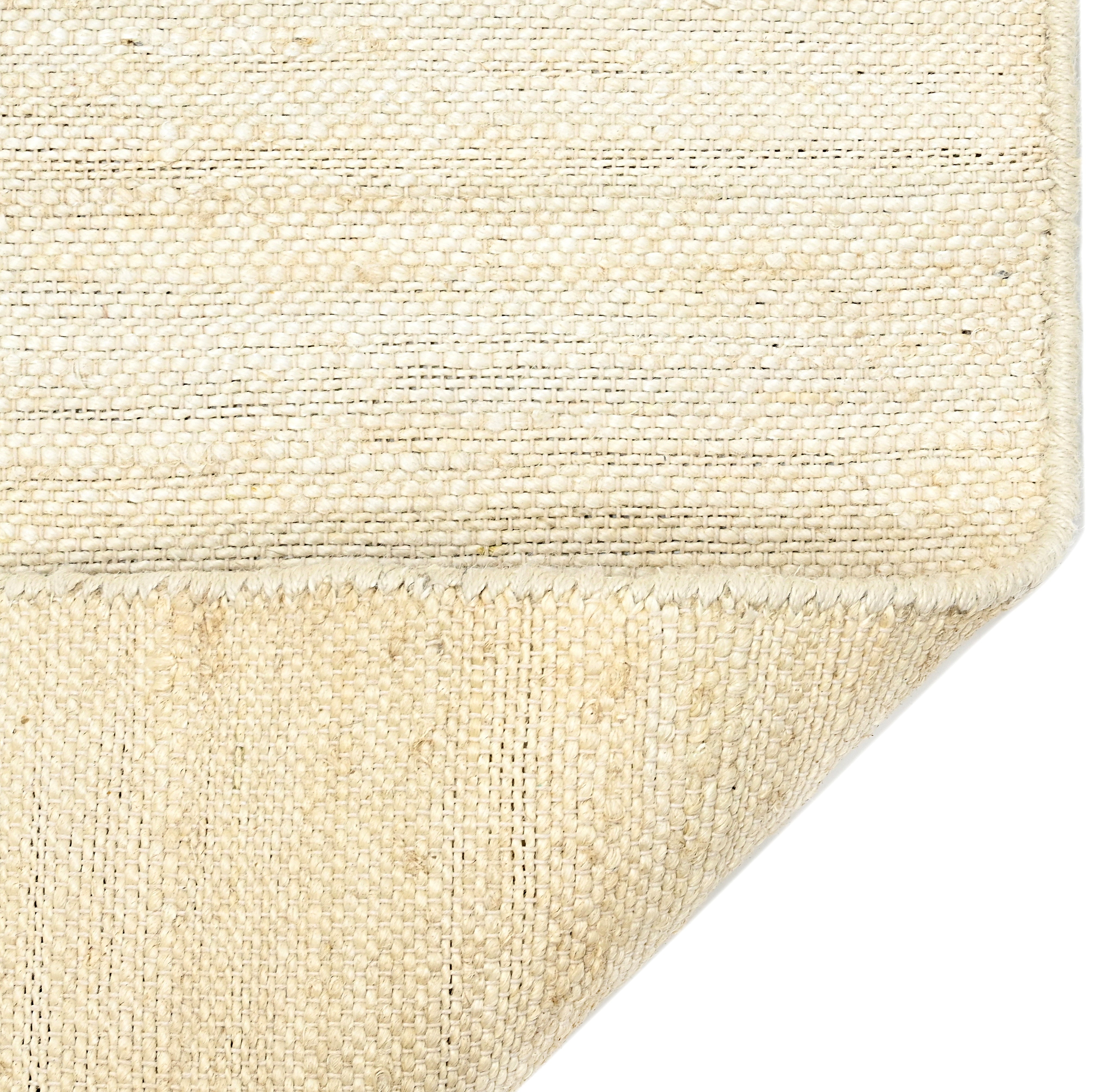Neutral handwoven jute rug