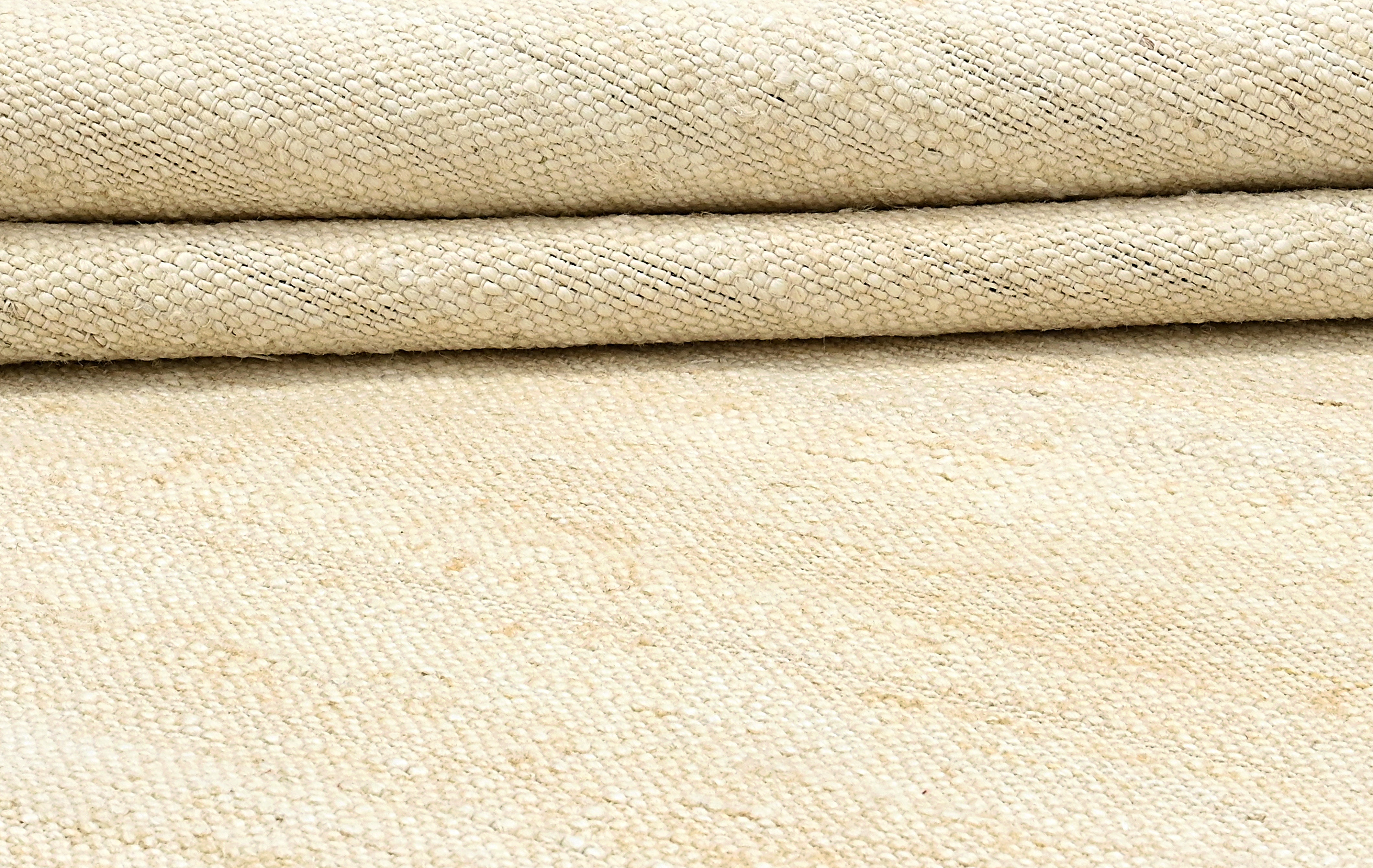 Neutral handwoven jute rug