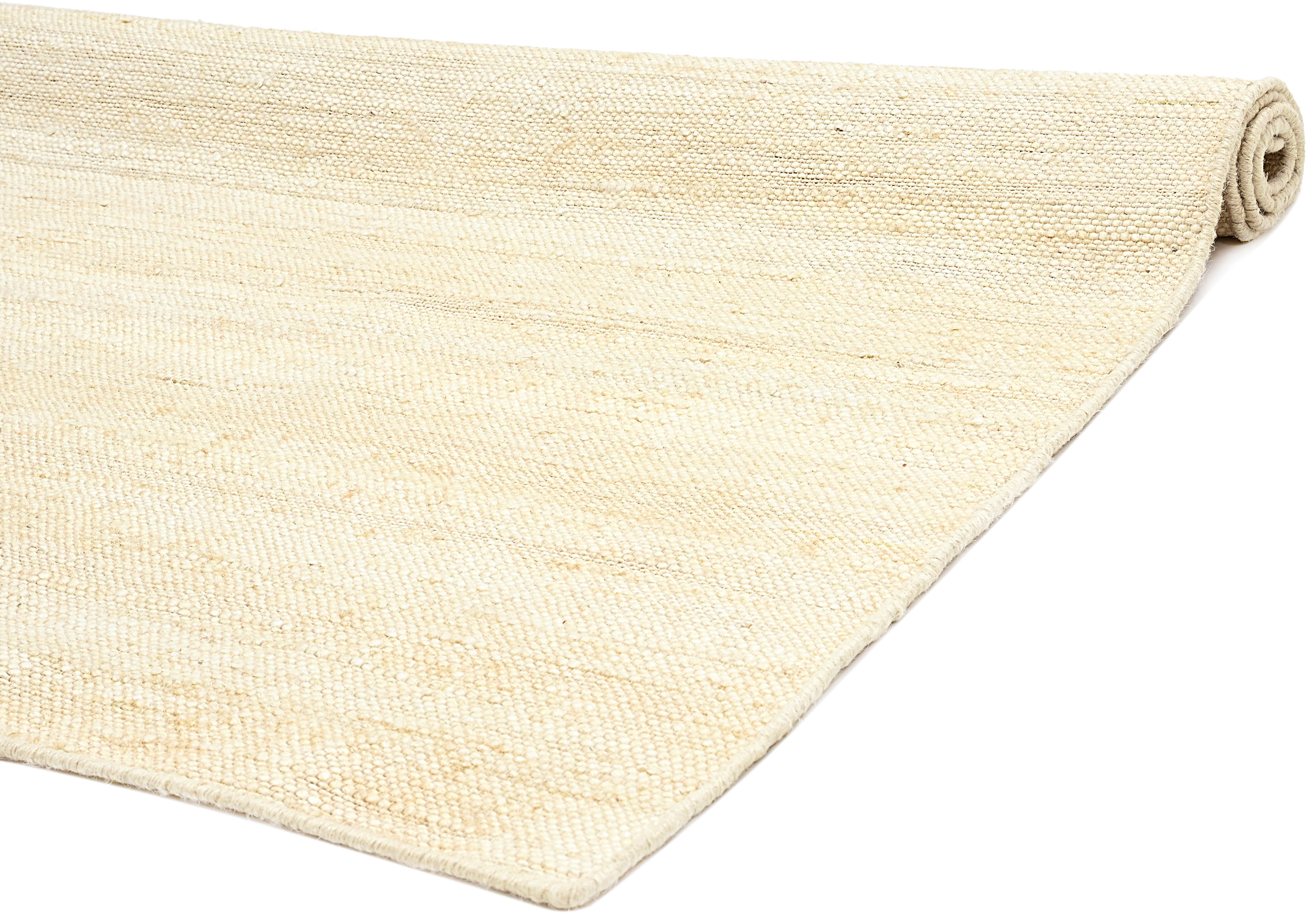 Neutral handwoven jute rug