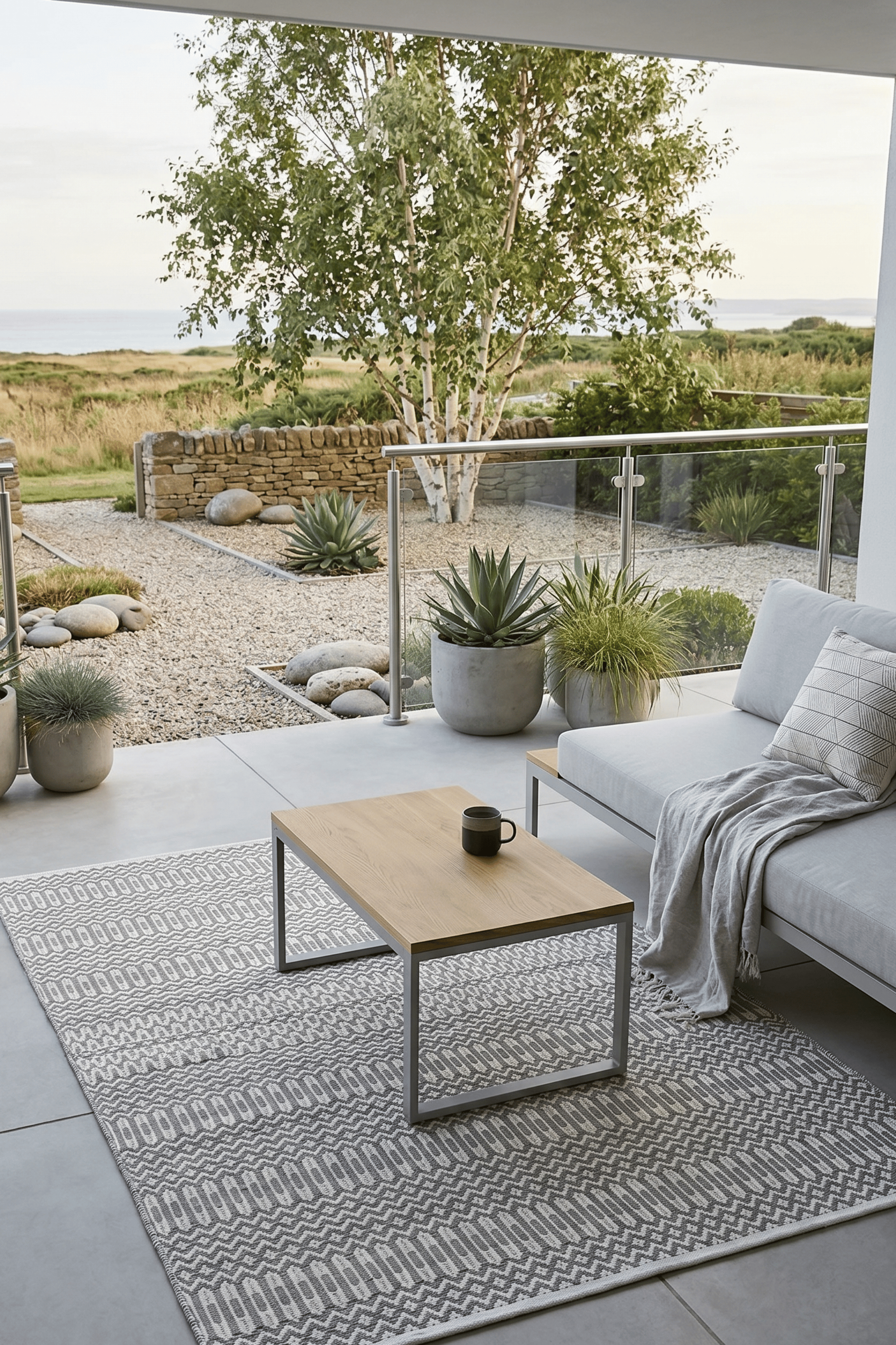Alfresco Grey Halsey Outdoor Rug