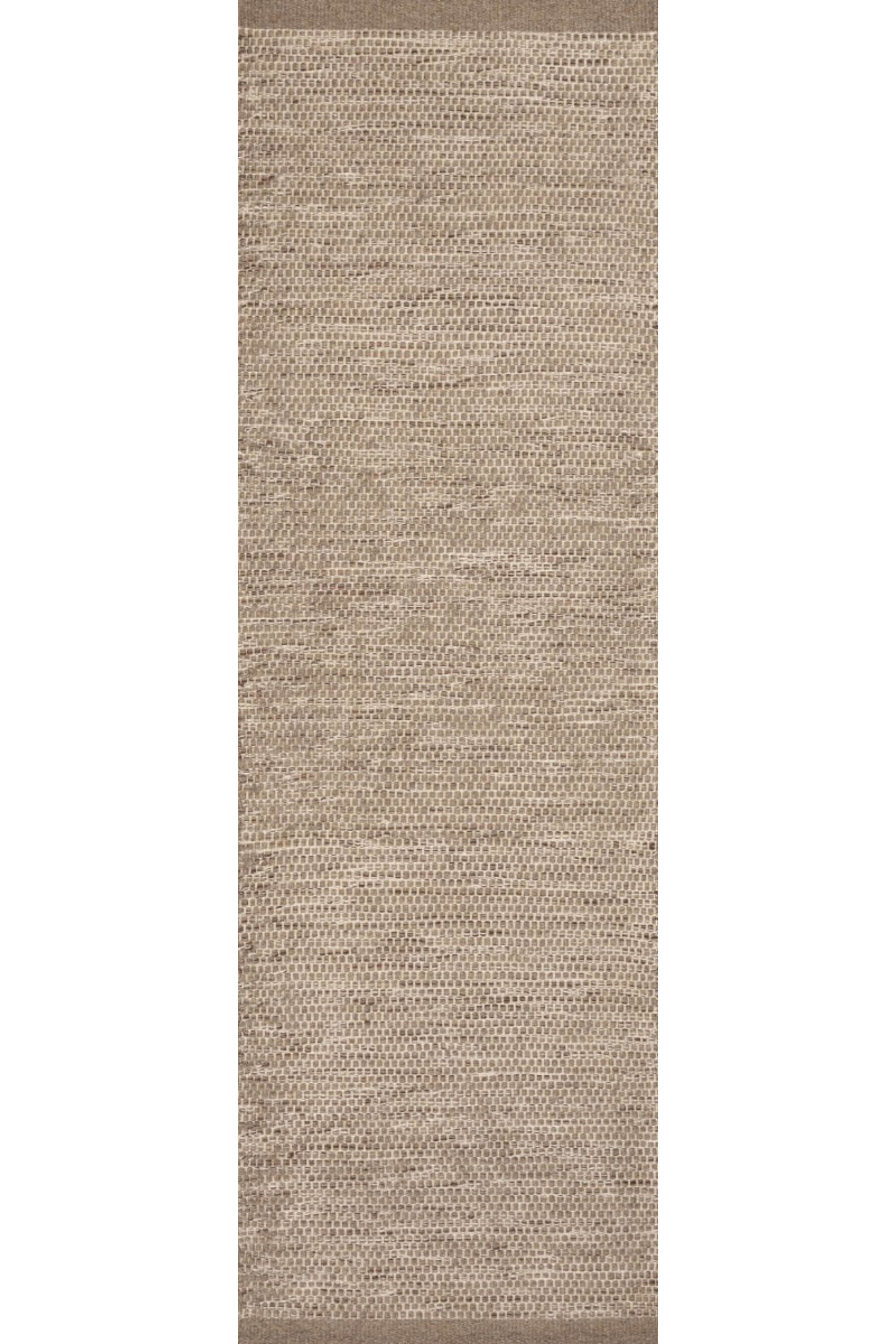 plain grey wool runner