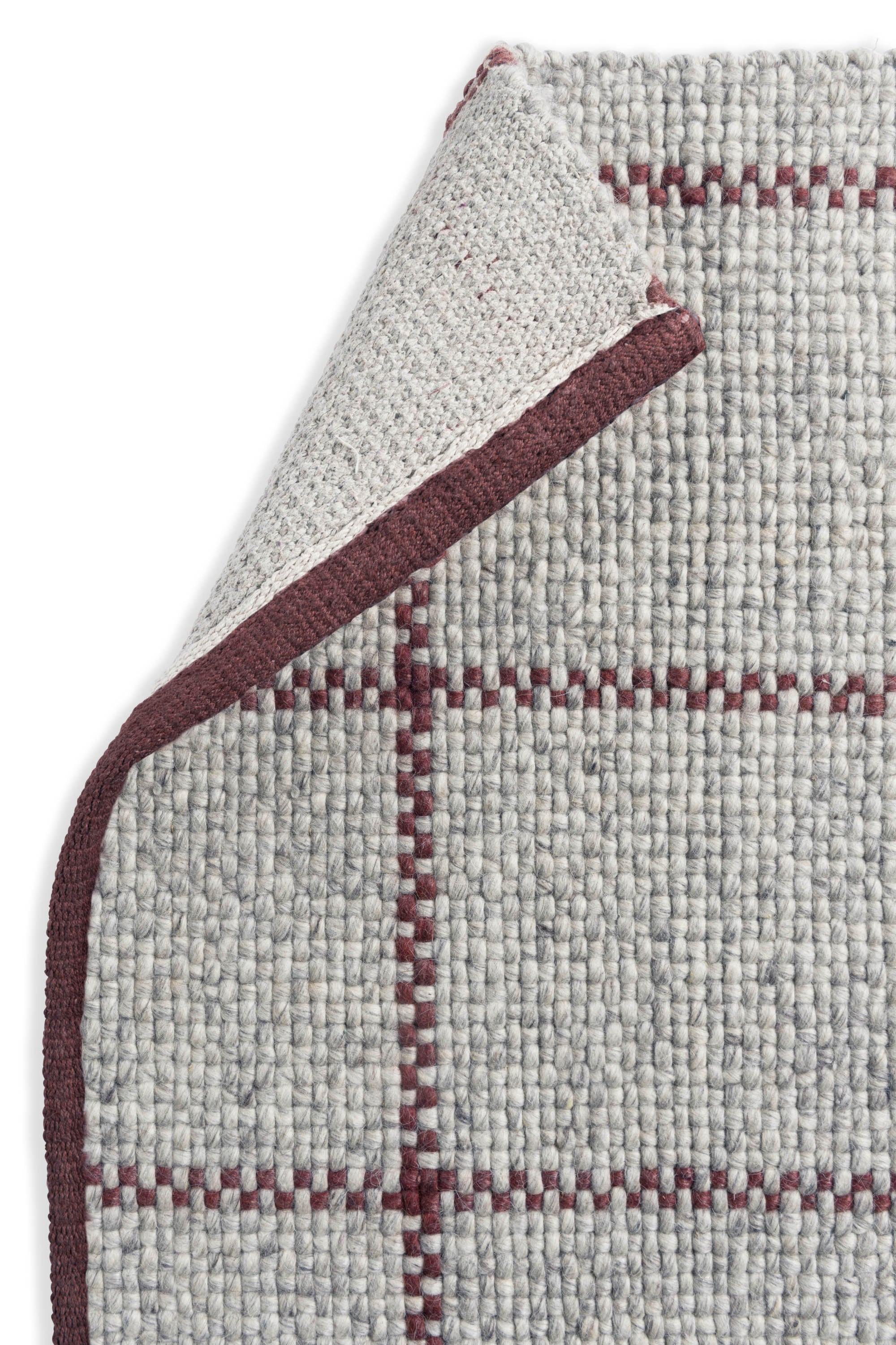 Brink & Campman Craft Matter Check Ash/Stone Red 49100