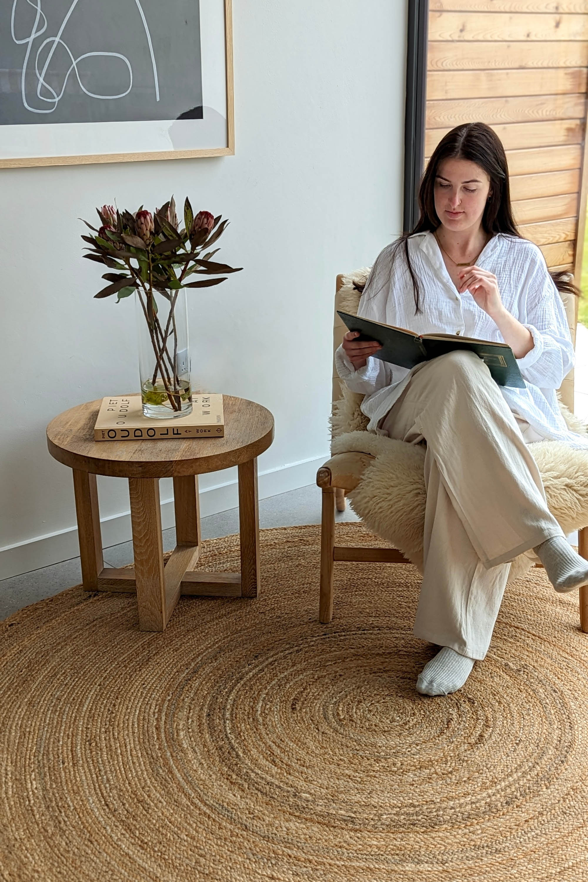 round jute rug