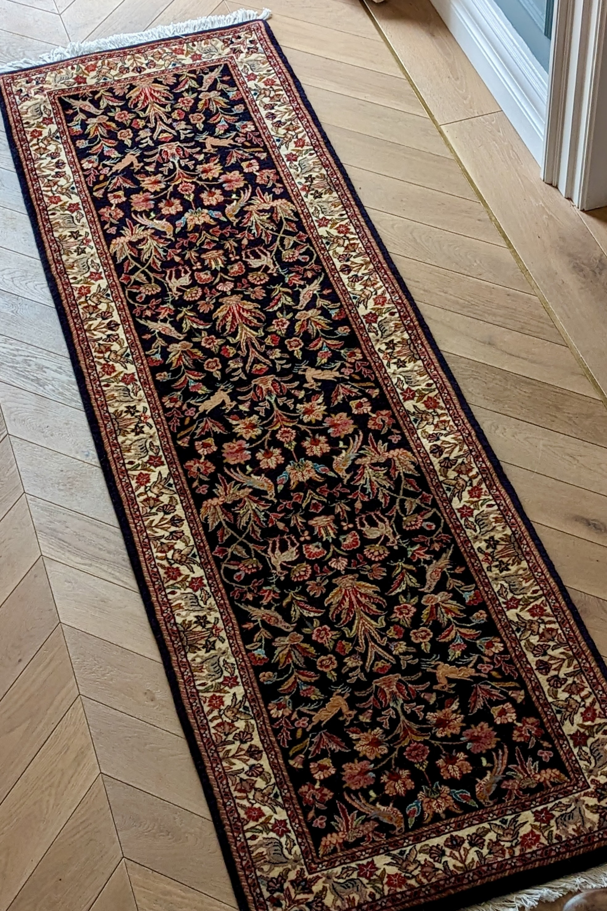 Bidjar Fine Silk Runner 5001433724
