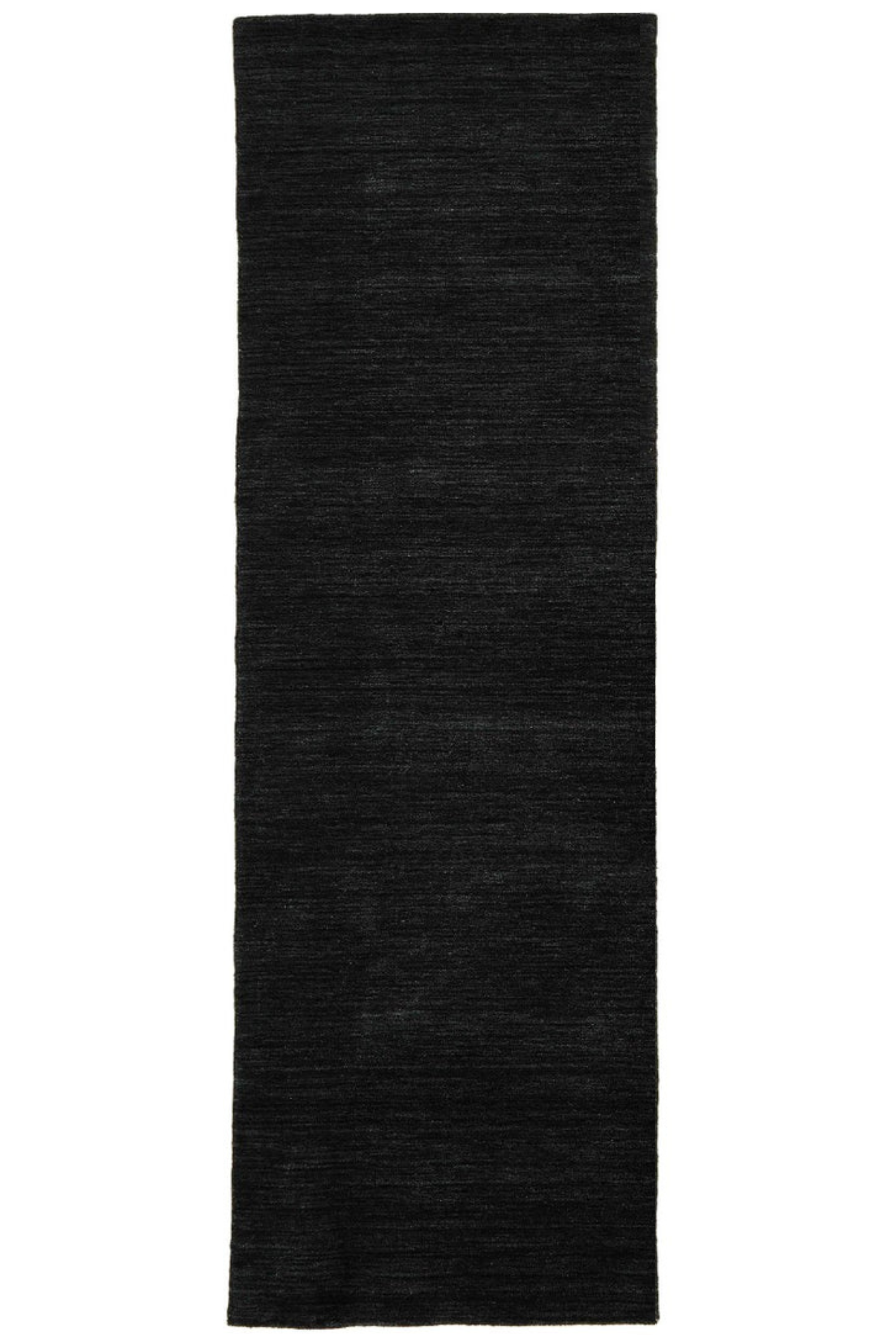 Panorama Uni Black Runner | Scandinavian Style | Rugs.ie Ireland