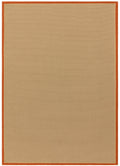Bordo Boucle Rust Linen Rug