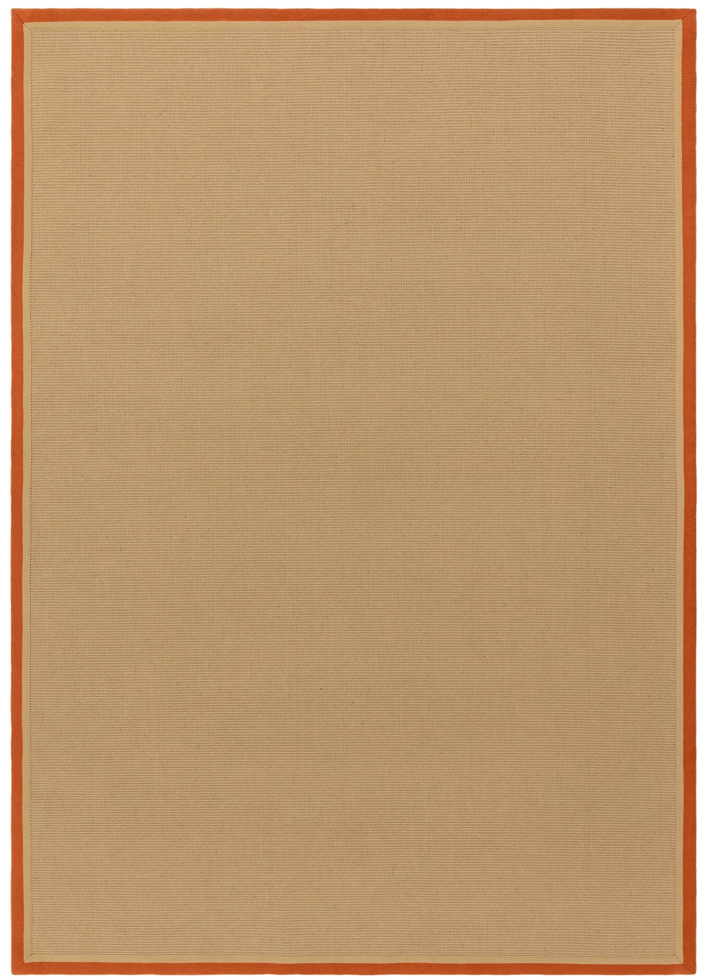Bordo Boucle Rust Linen Rug