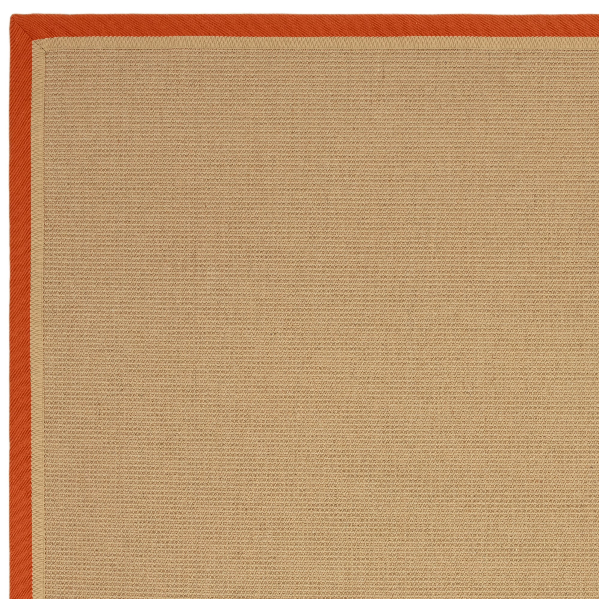 Bordo Boucle Rust Linen Rug