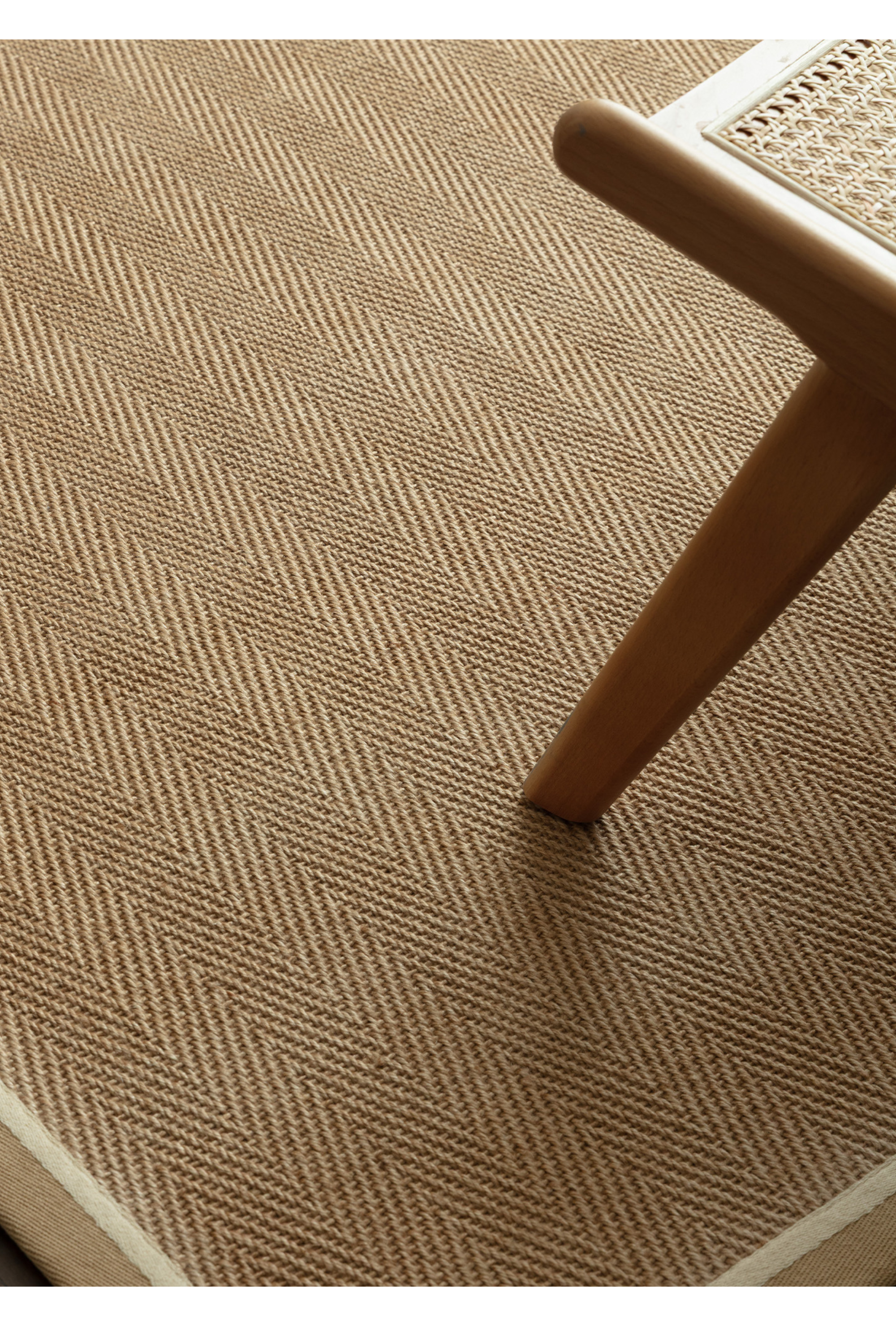 Bordo Herringbone Linen Cream Runner