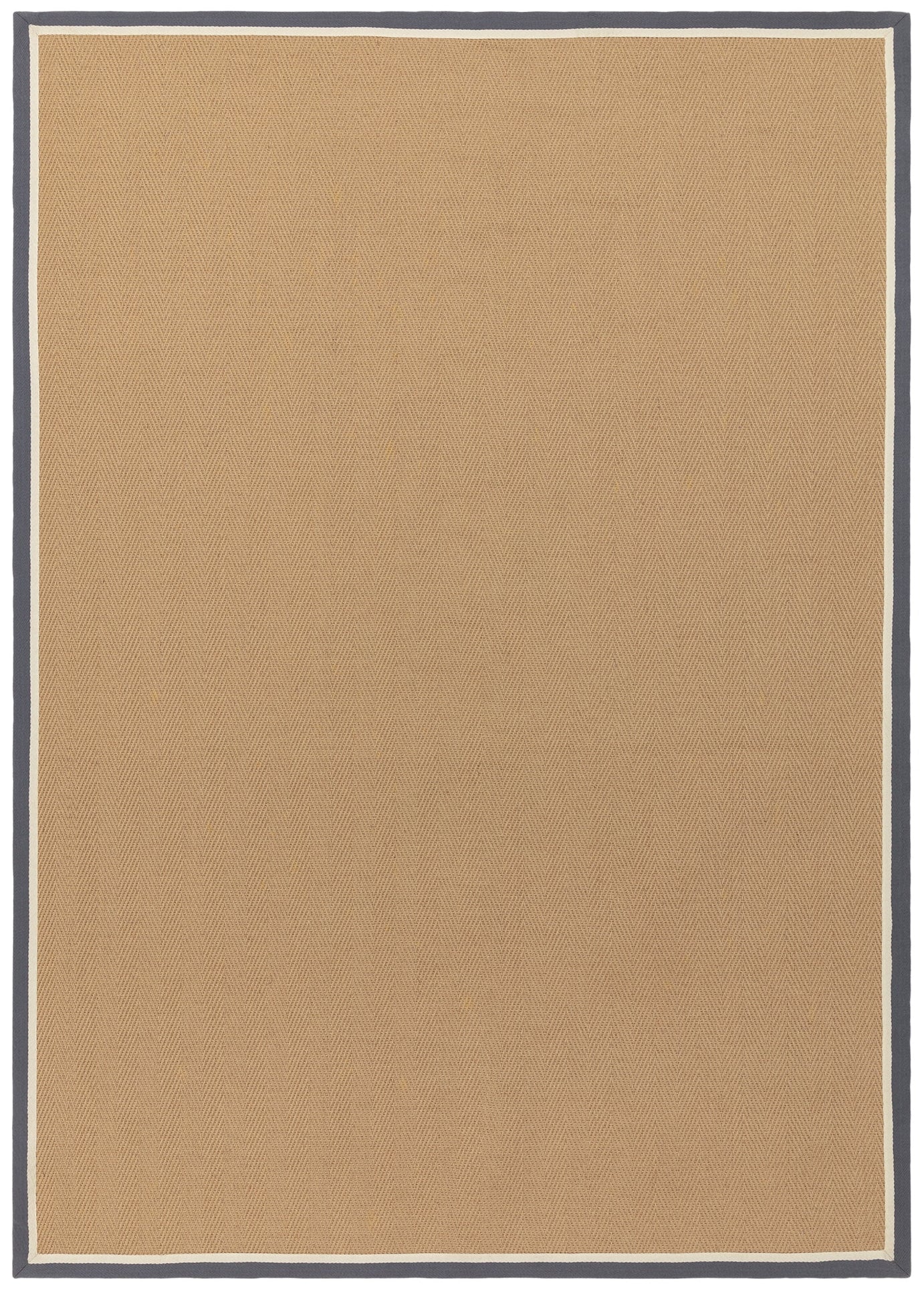 Bordo Herringbone Slate Cream Rug