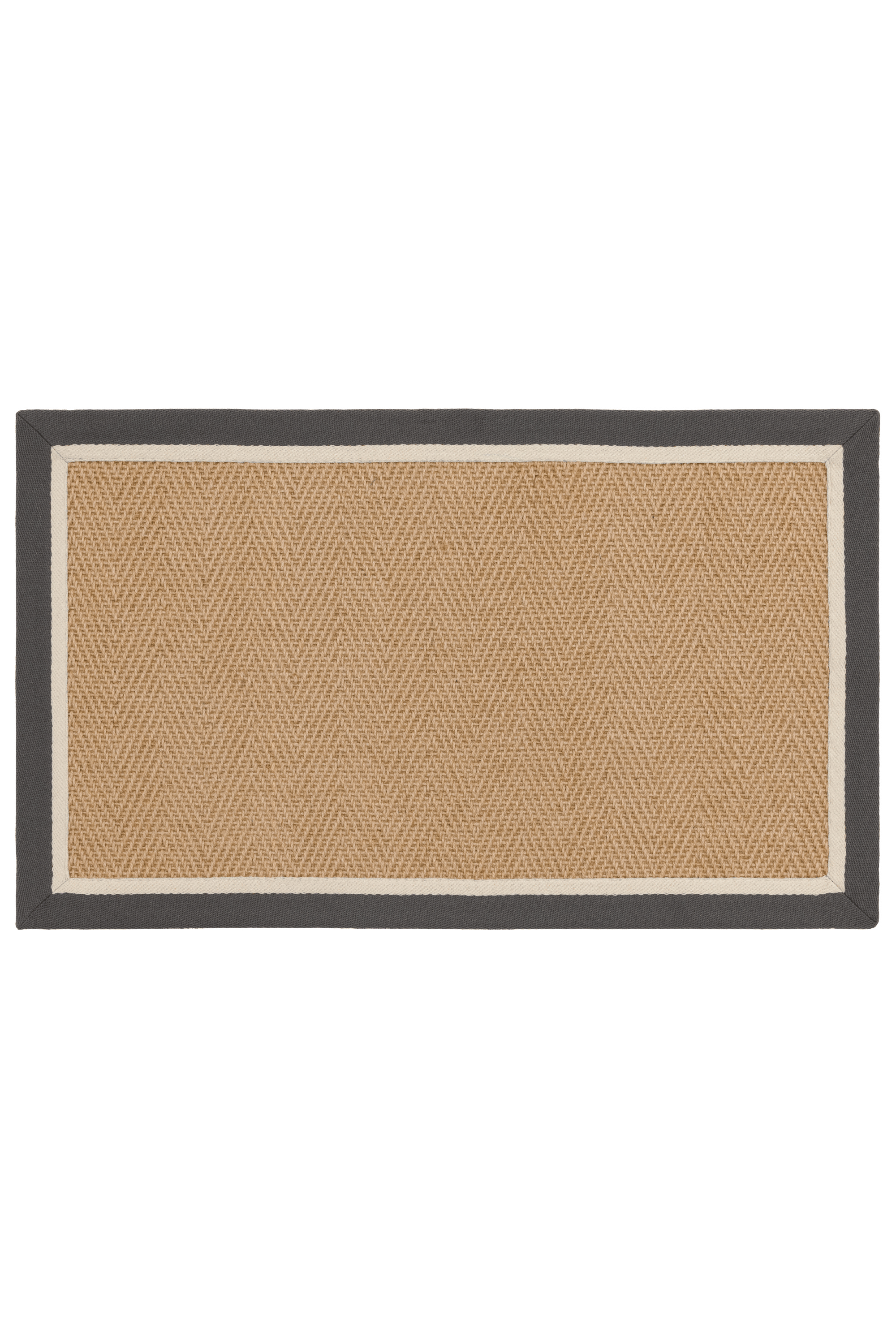 Bordo Herringbone Slate Cream Doormat