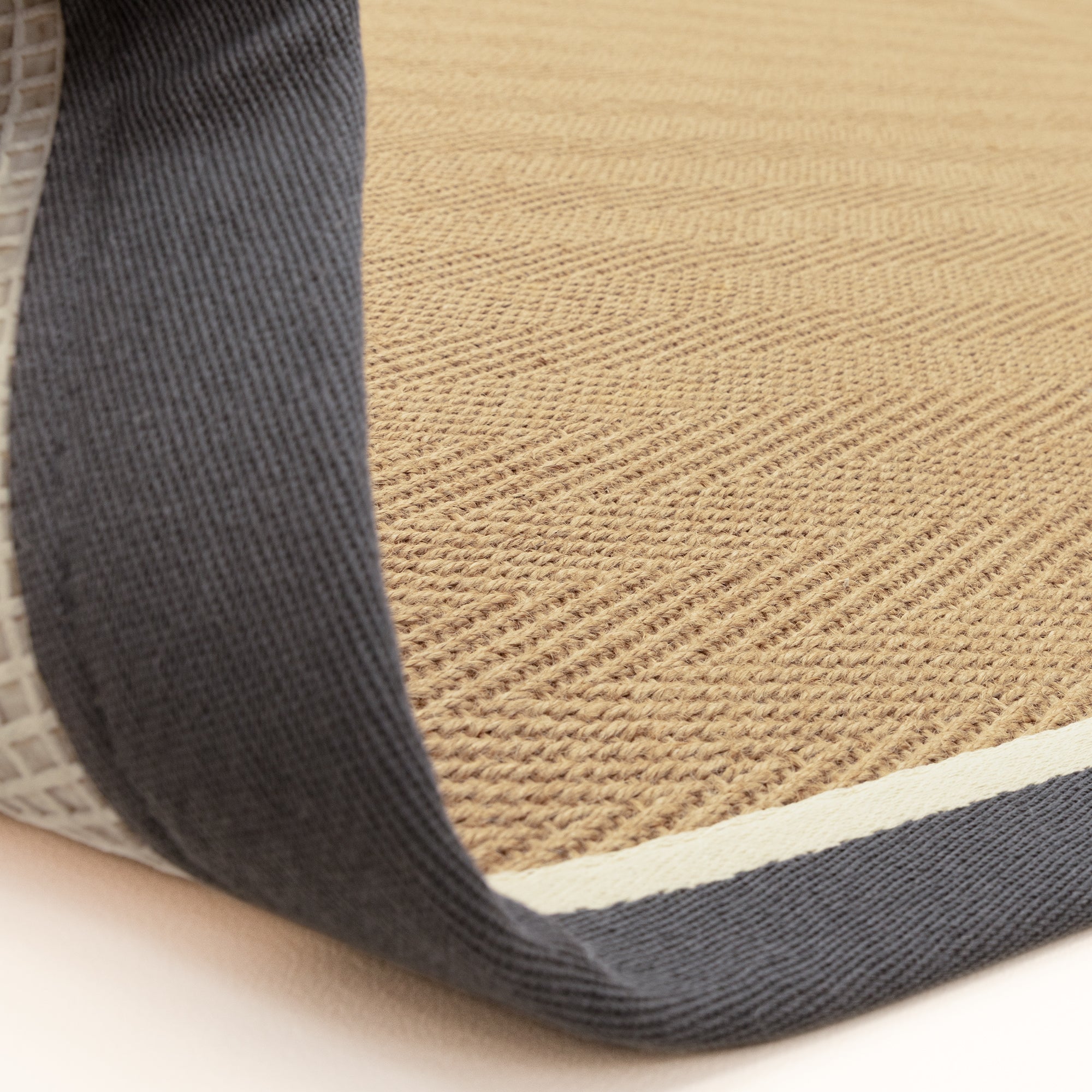 Bordo Herringbone Slate Cream Runner