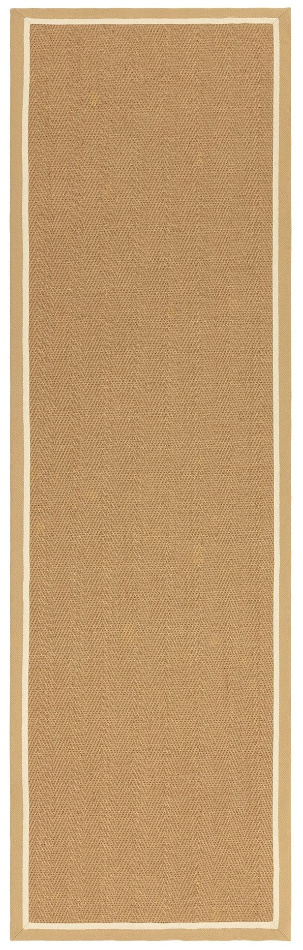 Bordo Herringbone Linen Cream Runner